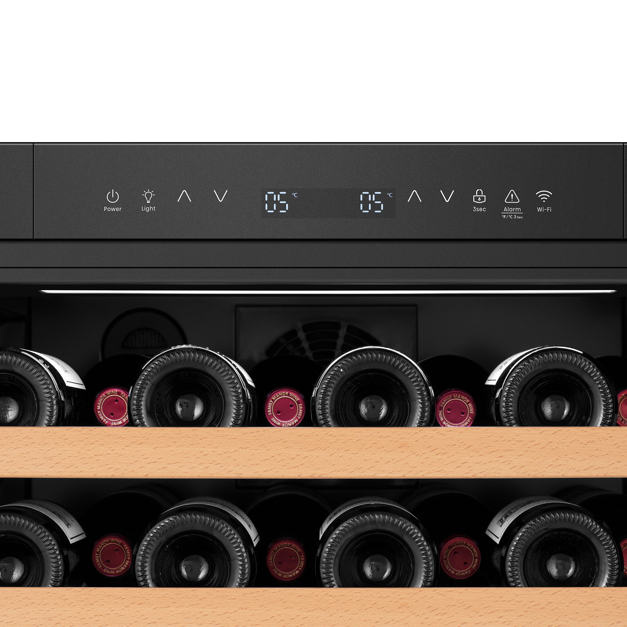 Hisense 8.5 cu ft. 76 Bottle Dual Zone Wine Cooler with Wi-Fi