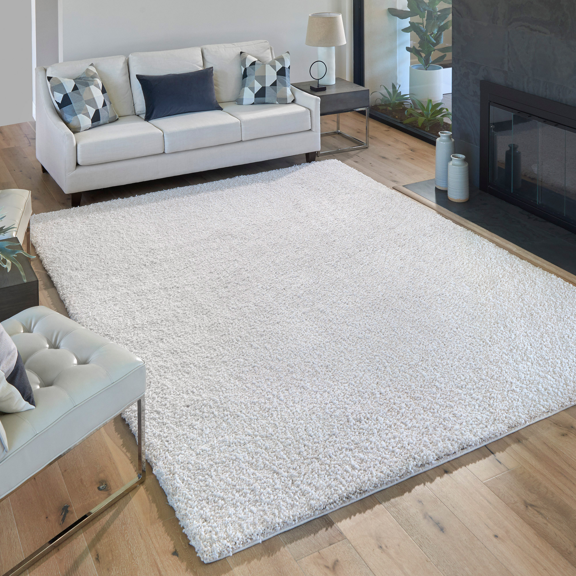 Thomasville Bali Cloud Plush Shag, Ivory | Costco