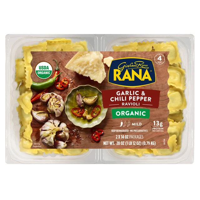 RANA GARLIC/CHILI RAVIOLI 2 PACK 14 OUNCES EACH