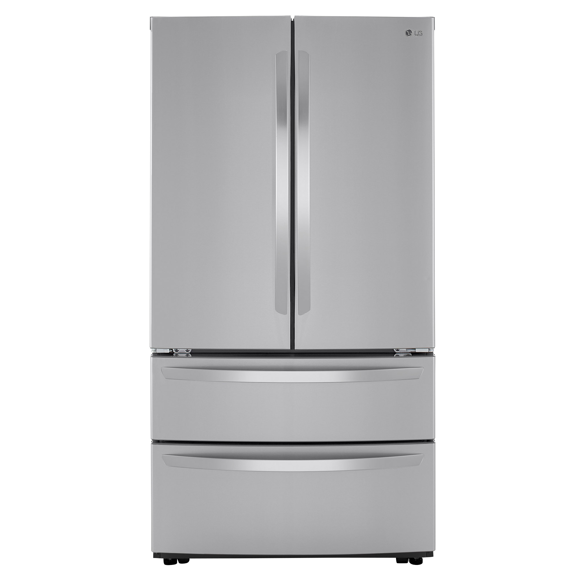 LG 28.6 cu. ft. Standard Depth Refrigerator Double Freeze Drawer with Internal Water Dispenser