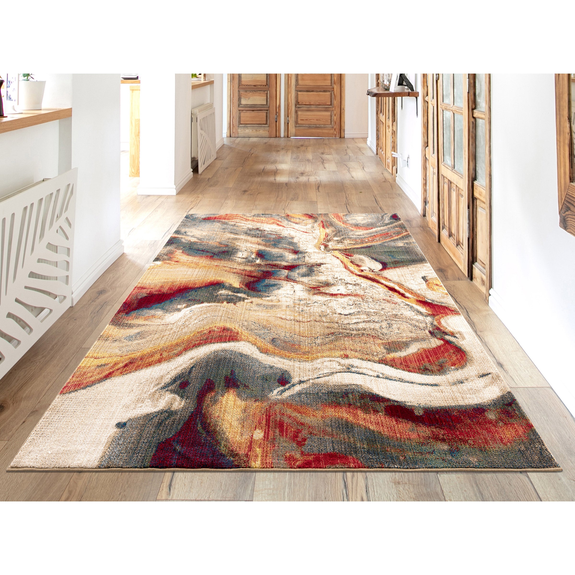 カーペット　PURELONG COLLECTION　コストコ入荷　ART carpet 素材ポリプロピレン80％　ポリエステル20％　表グレイ 200cm×275cm Art Carpet Indoor/Outdoor Rug Collection, Gray | Costco