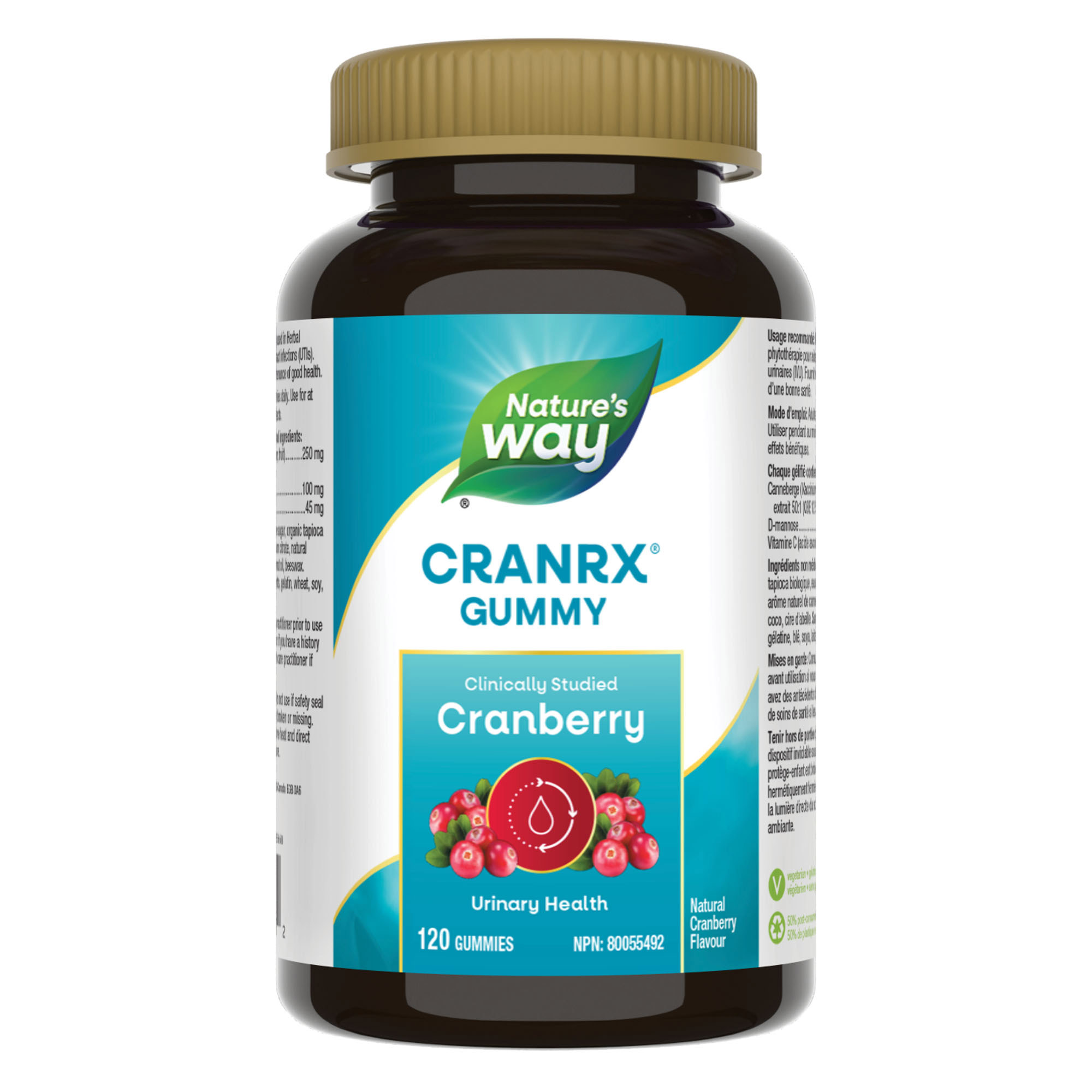 Nature's Way CRANRX Cranberry Gummy, 120 Gummies