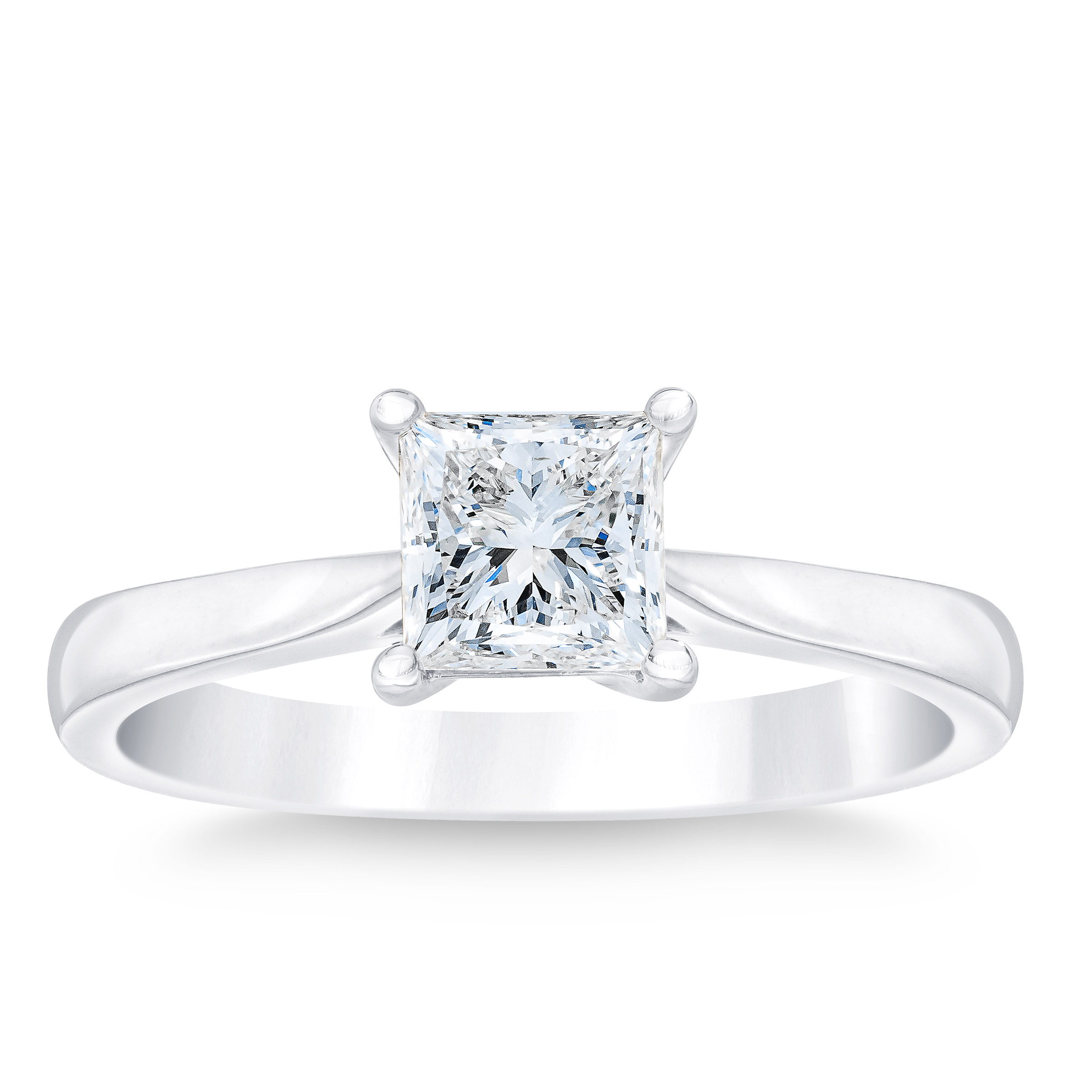 Carat Moissanite Rings Costco Princess Cut Ct VS2 Clarity, I Color