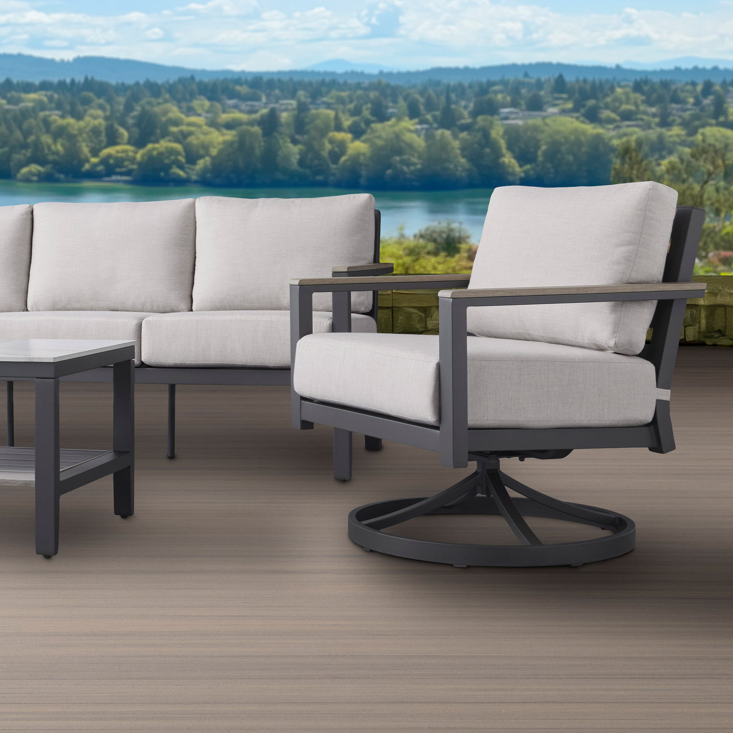 Agio Nicolet 4-piece Outdoor Patio Seating Set | Costco