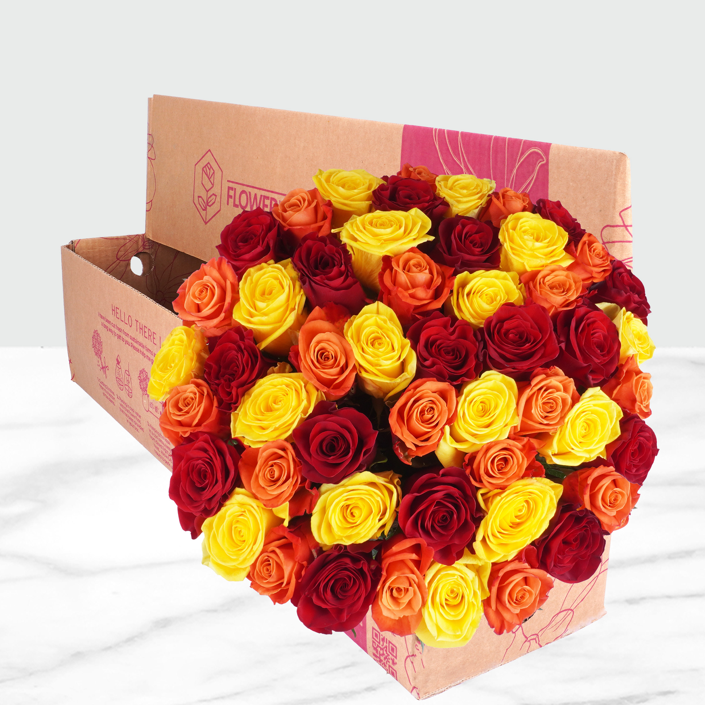Fall Rose Arrangement, 50-stems | Costco