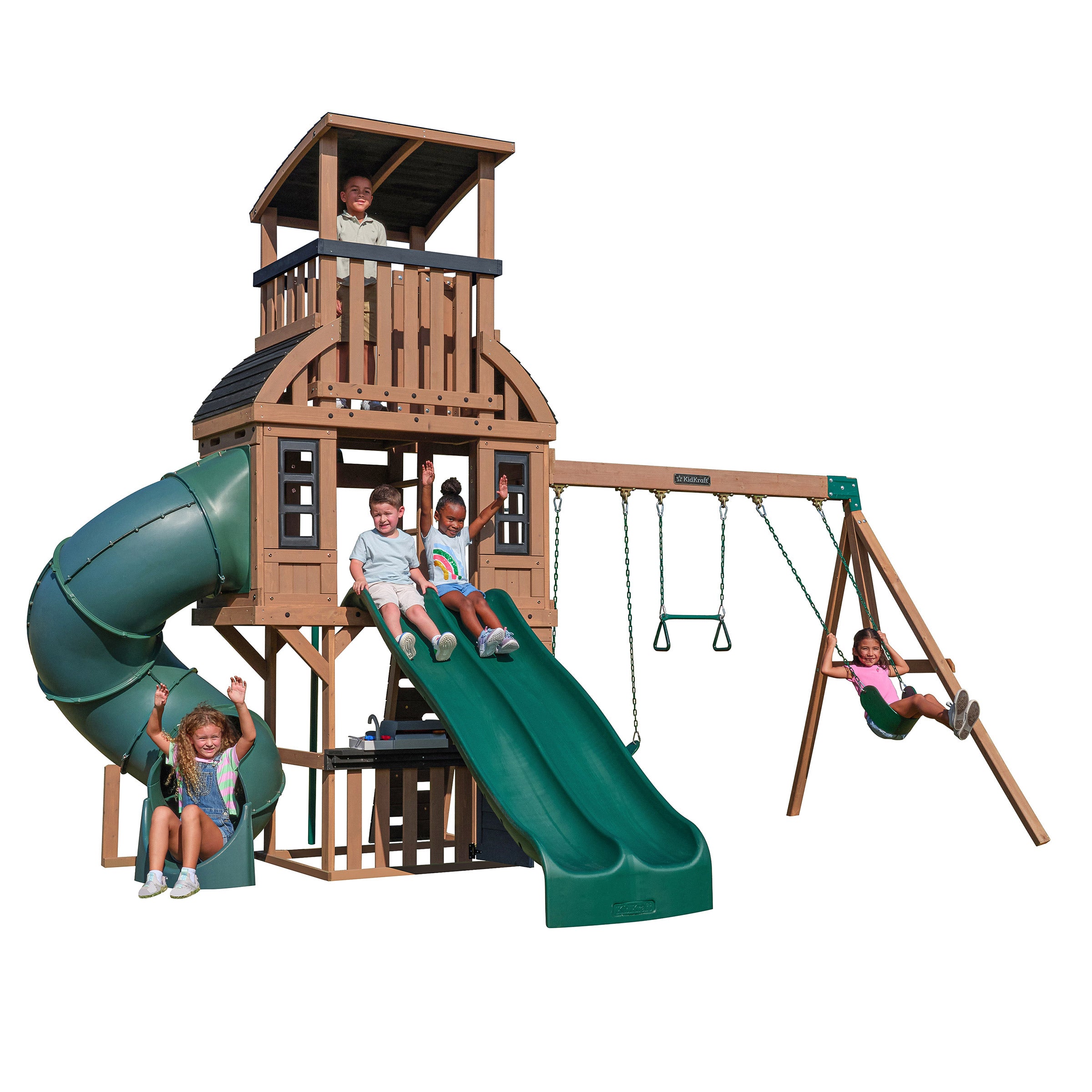 homspun セット KidKraft Summit Vista Swing Set | Costco