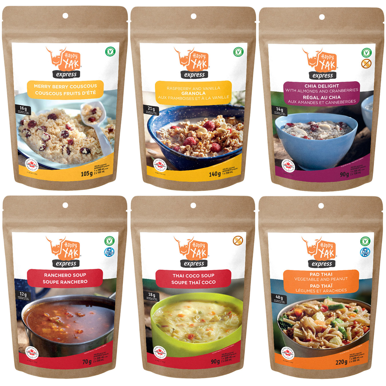 Happy Yak Freeze Dried Meal Kits, 16 Count | Costco