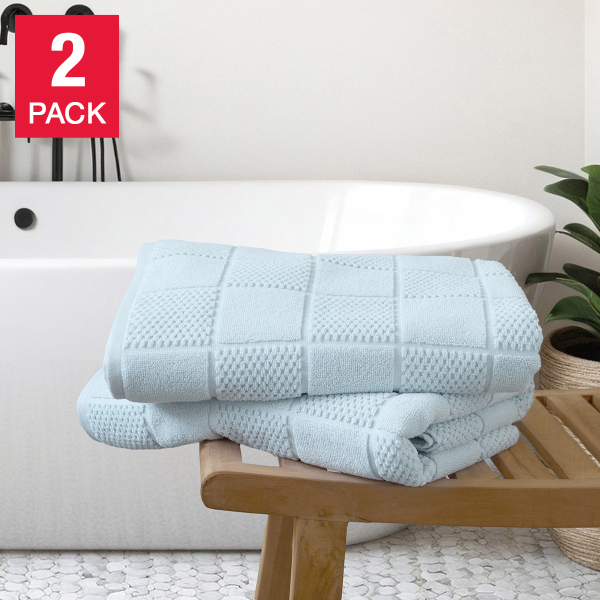 Home Inspiration Collection Bath Towels, 2-pack