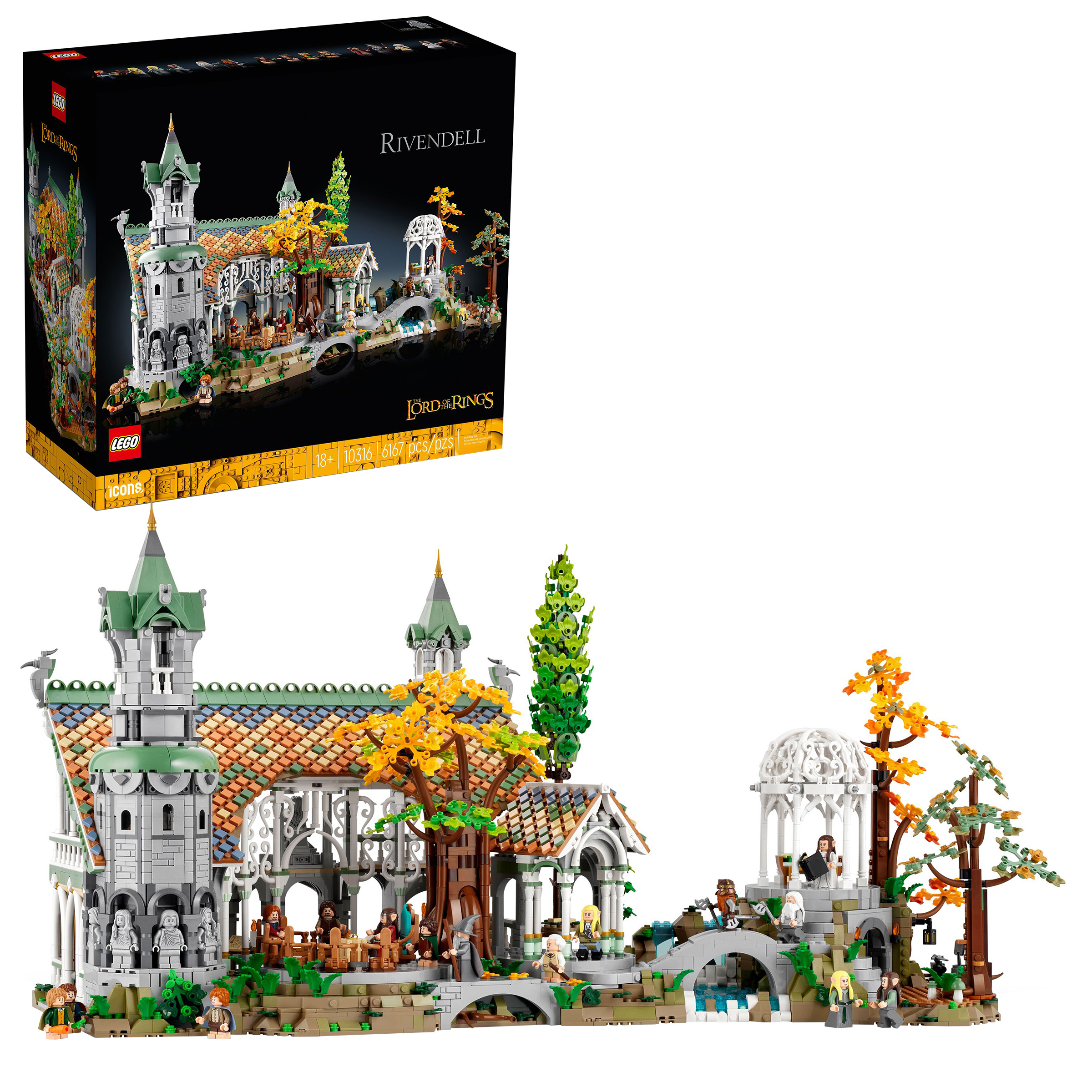 LEGO Icons The Lord of the Rings: Rivendell 10316 with Bonus LEGO NINJAGO Cole’s Titan Dragon Mech 71821