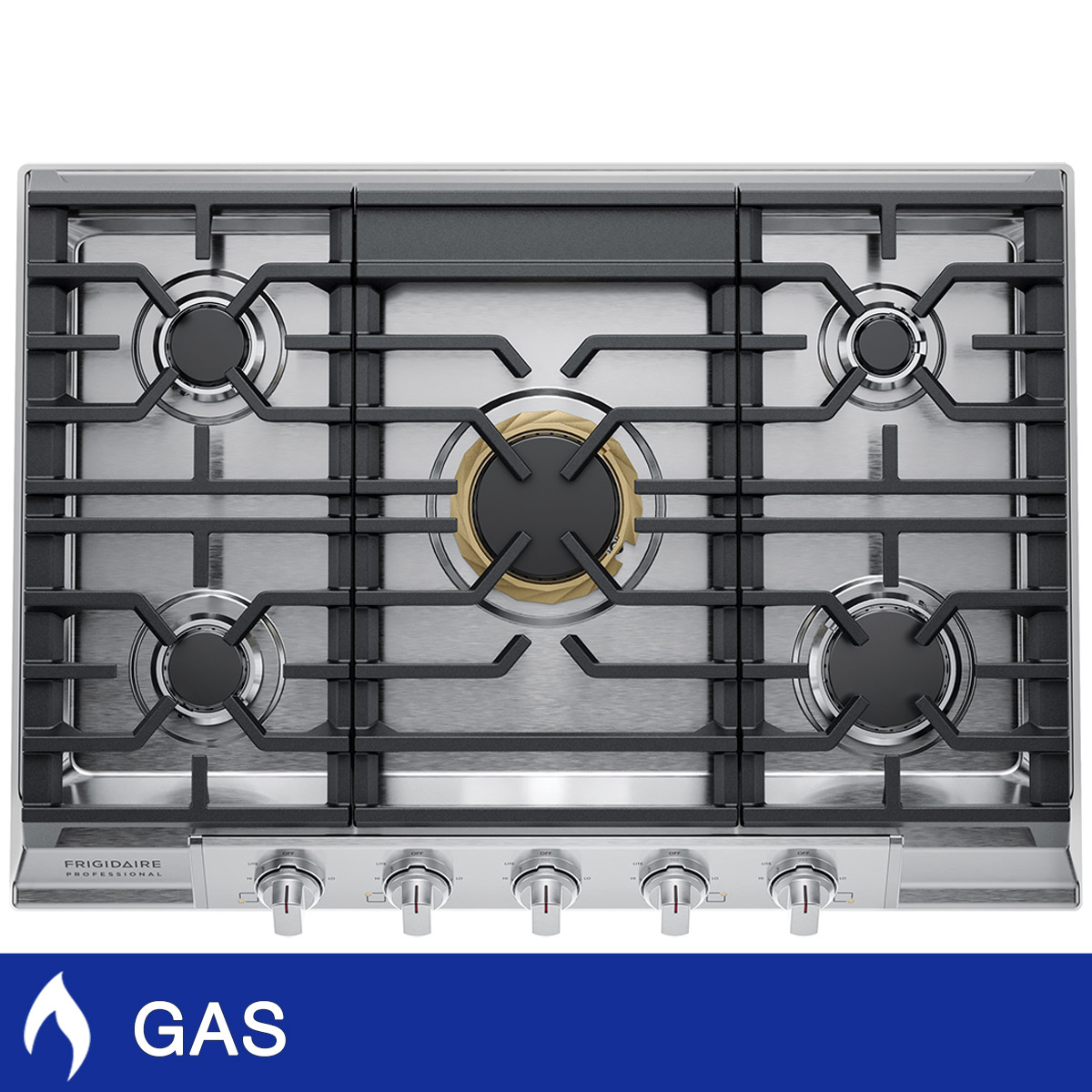Frigidaire Professional 30 in. Stainless Steel Gas Cooktop with EvenTemp Burner