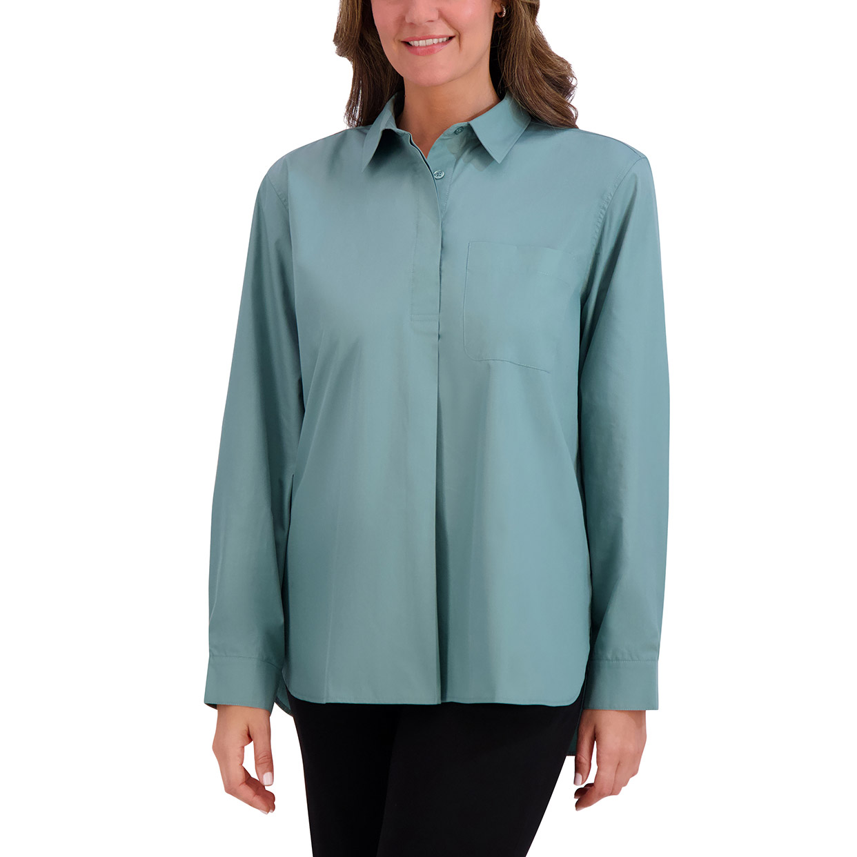 French Connection Women's Henley Blouse