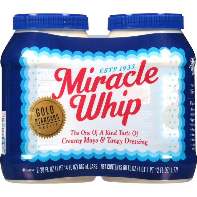 Kraft Miracle Whip Dressing, 30 fl oz, 2-count