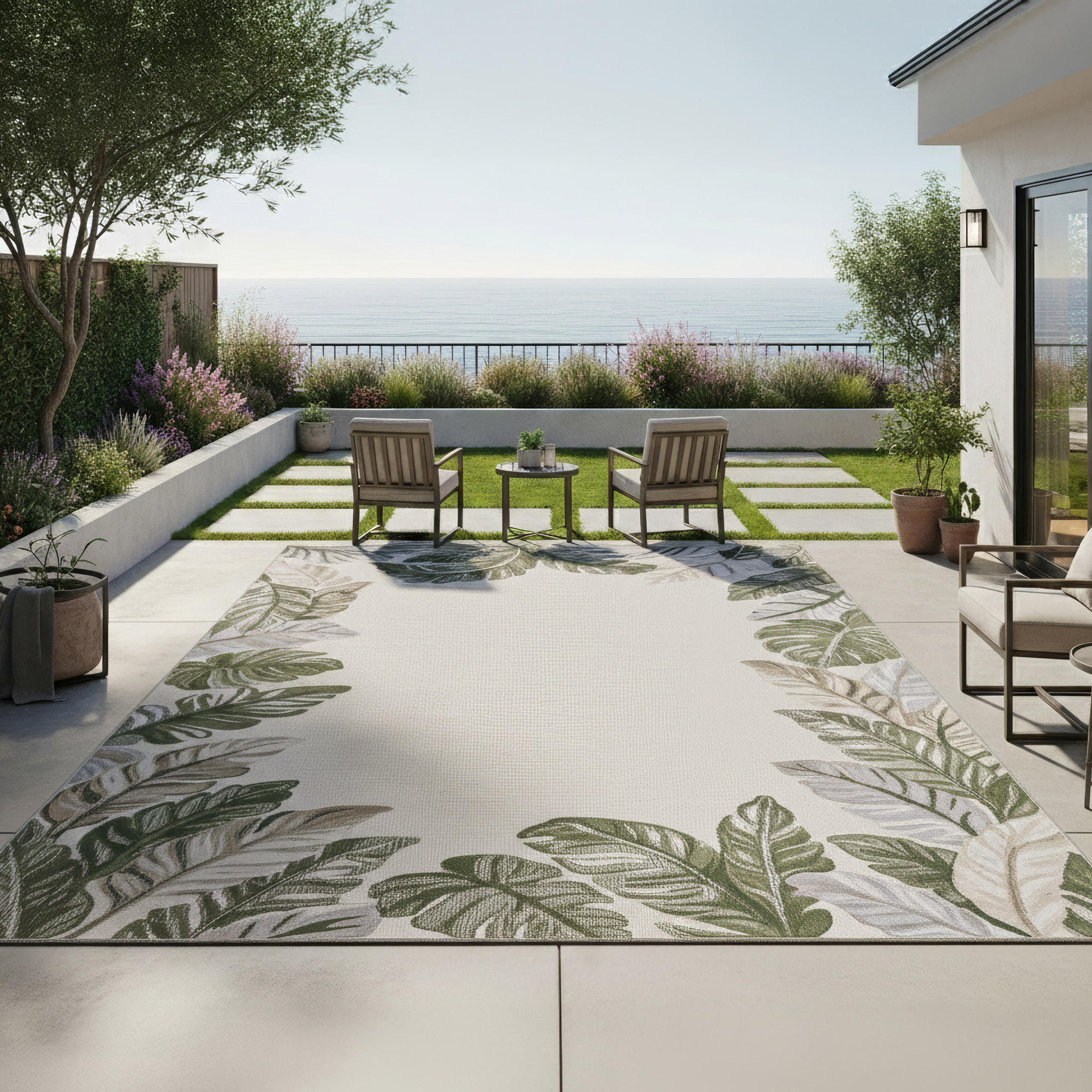 Laguna Indoor/Outdoor Area Rug, Molokai Ivory, 8'8” x 13' | Costco