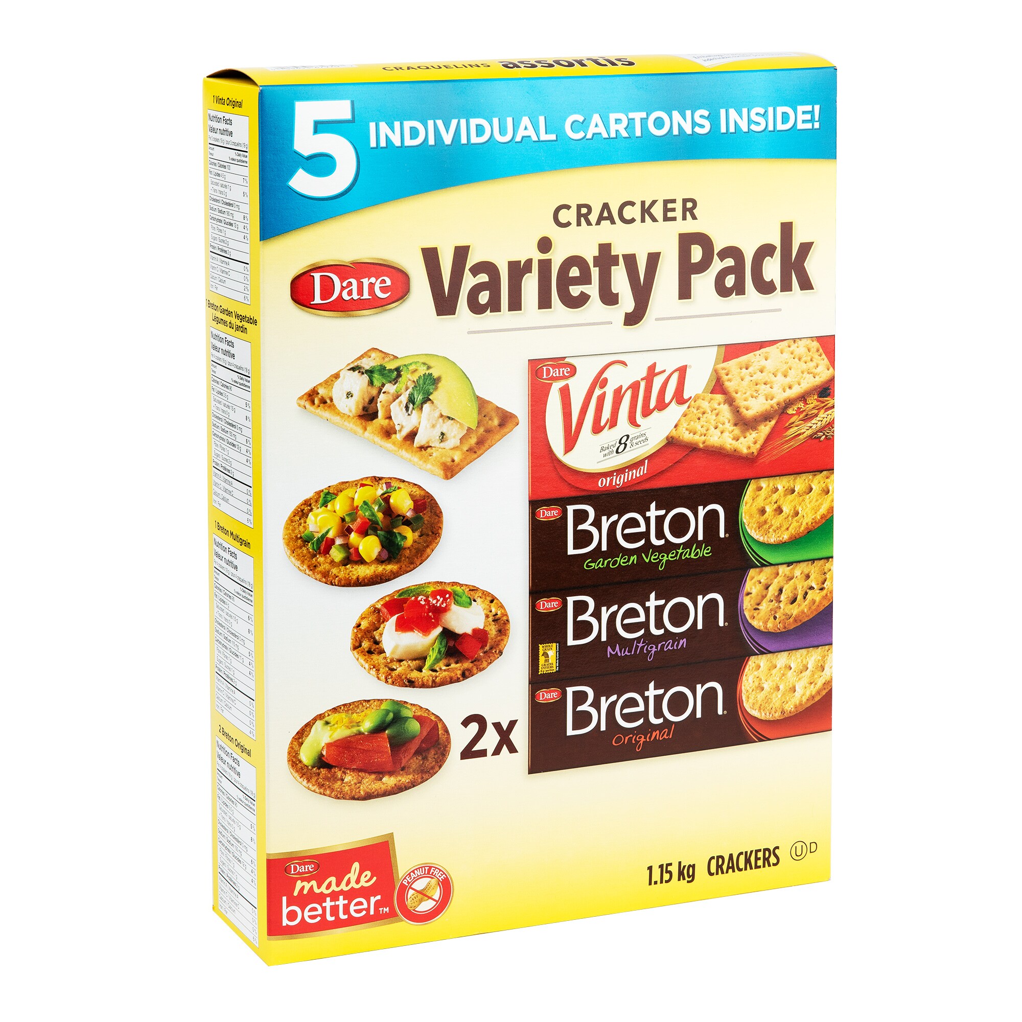 Dare Crackers Variety Pack, 1.15 kg 