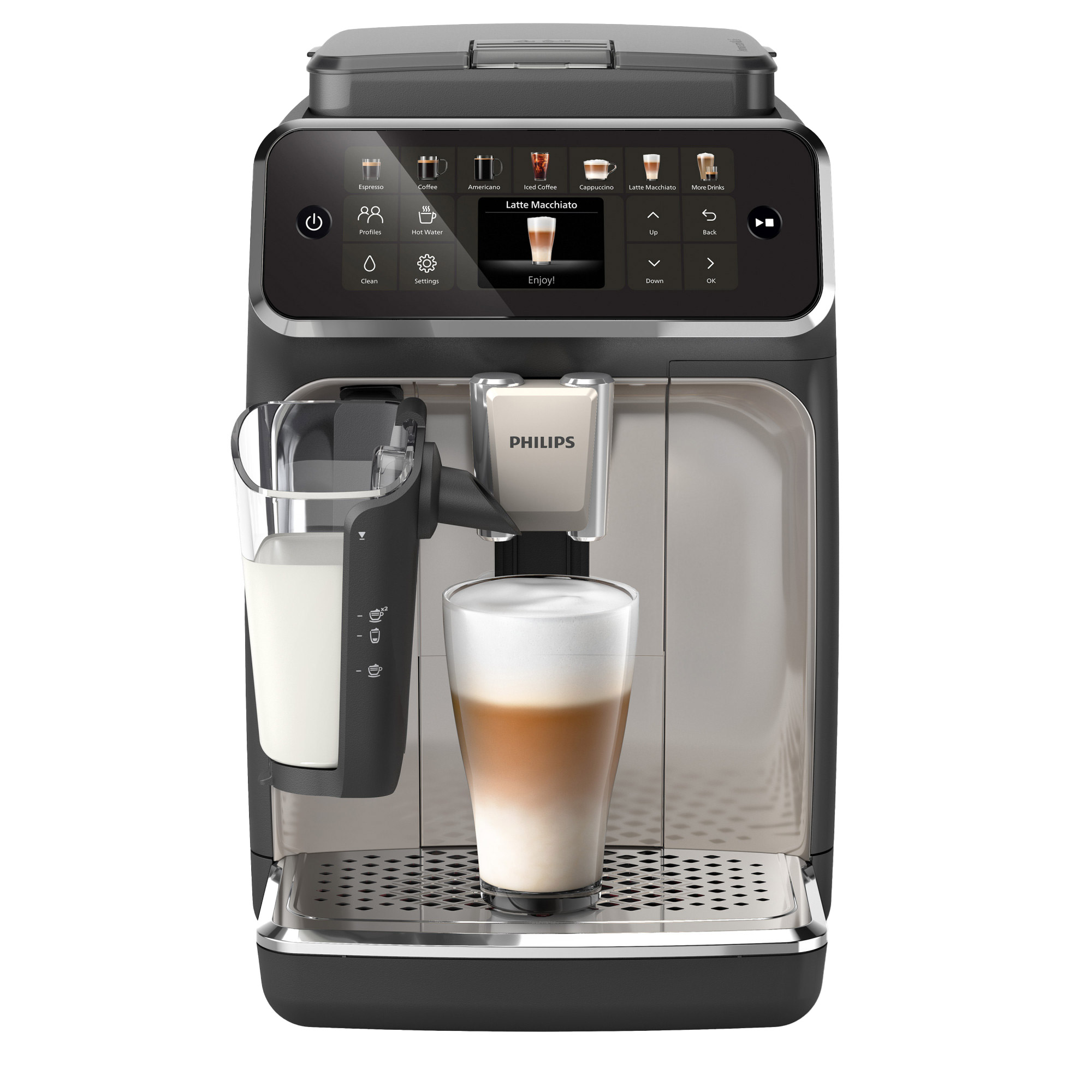 Philips 4400 Series Fully Automatic Espresso Machine with LatteGo & Iced Coffee