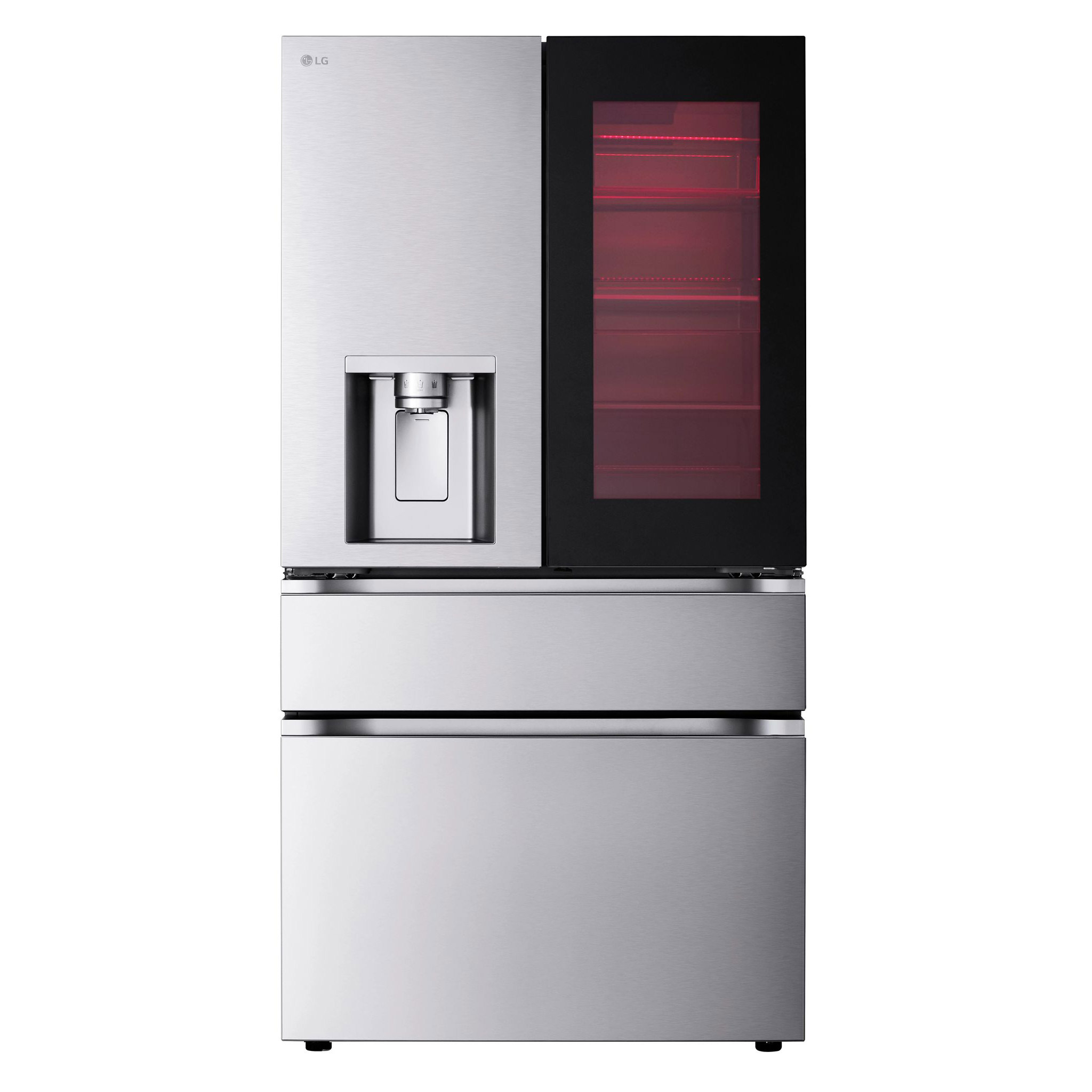 LG 29 cu. ft. Standard Depth MAX InstaView 4-Door French Door Refrigerator with Full-Convert Drawer and MyColor