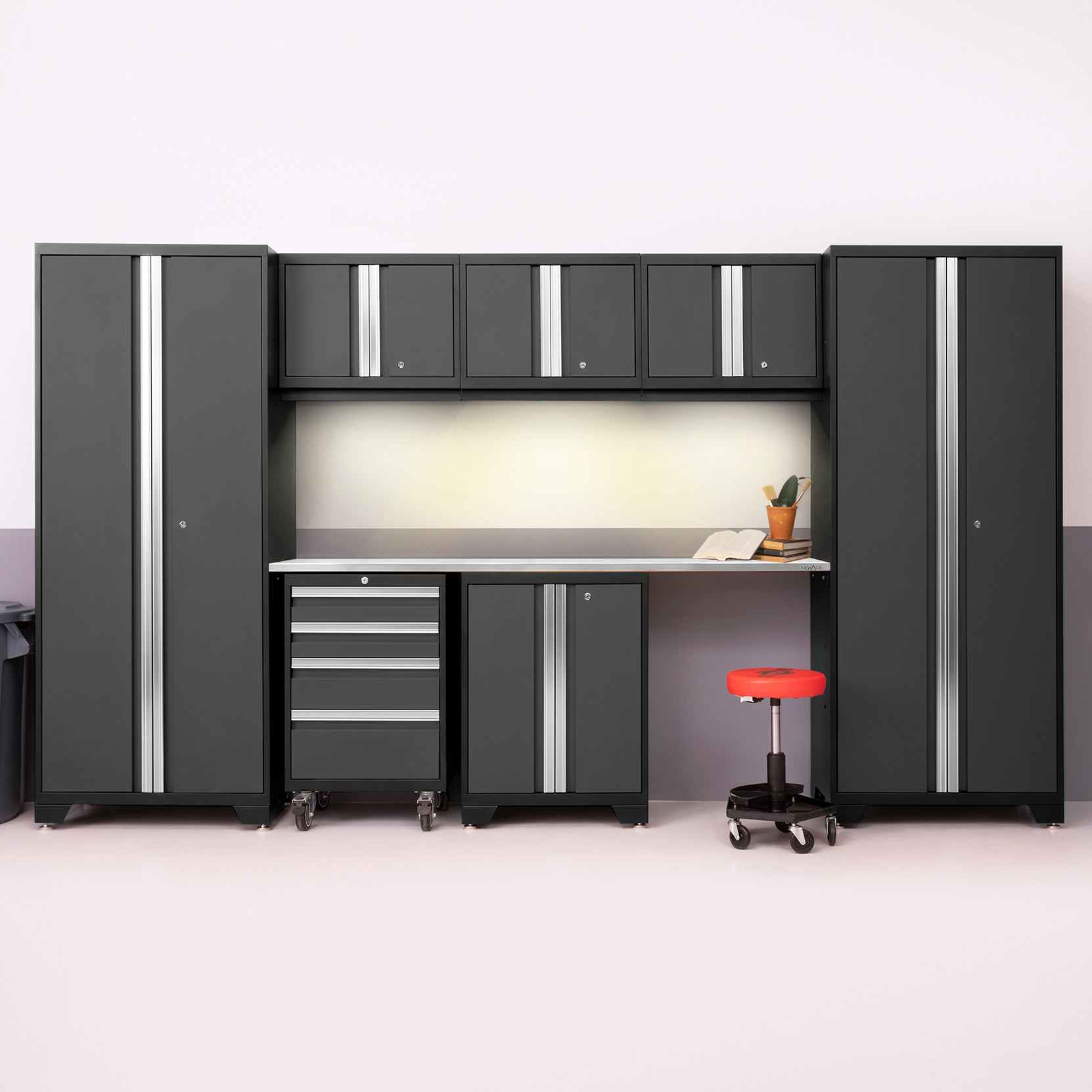 NewAge Products Bold Series 8-piece Cabinet Set