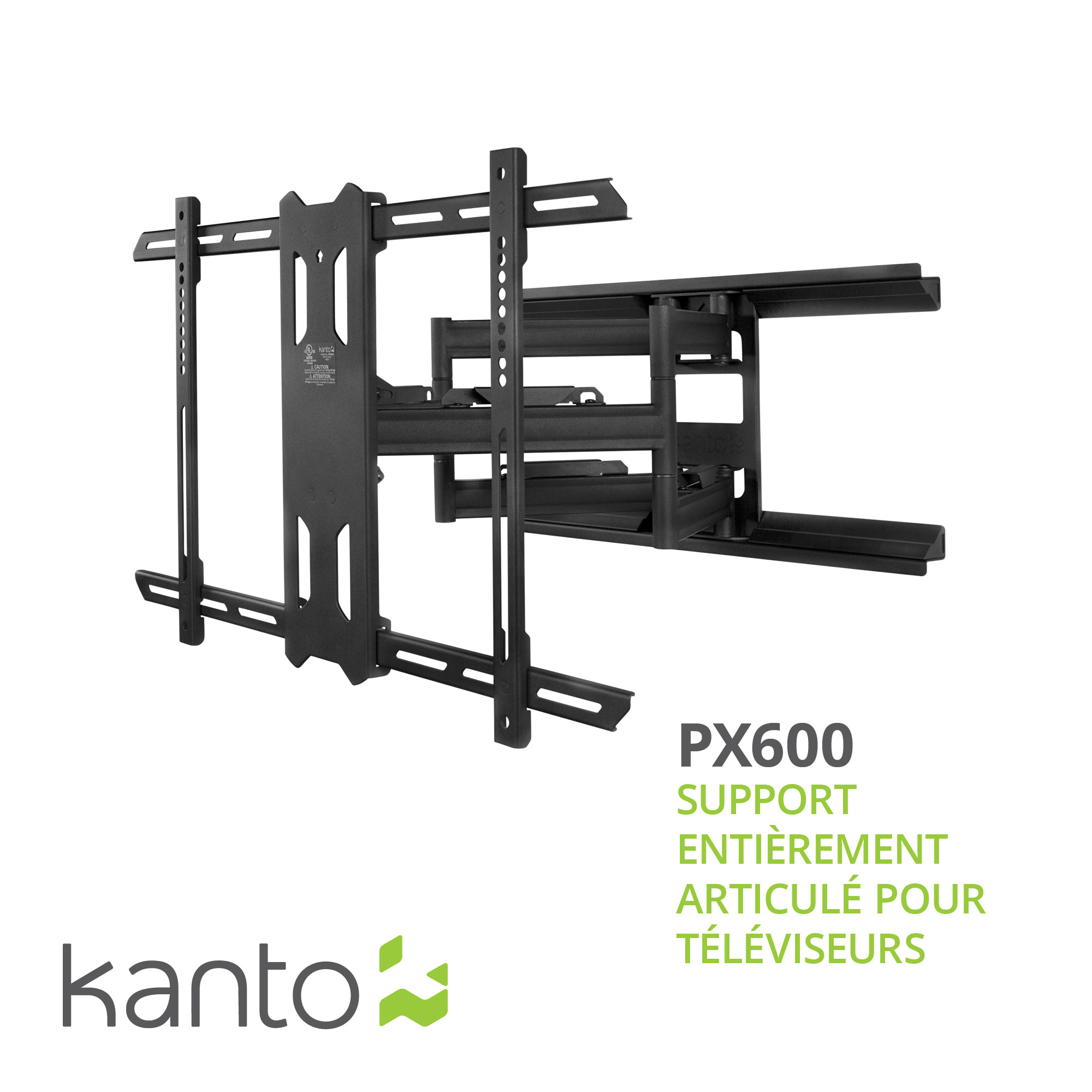 Kanto - Support mural articulé pour téléviseurs de 37 à 70 pouces
