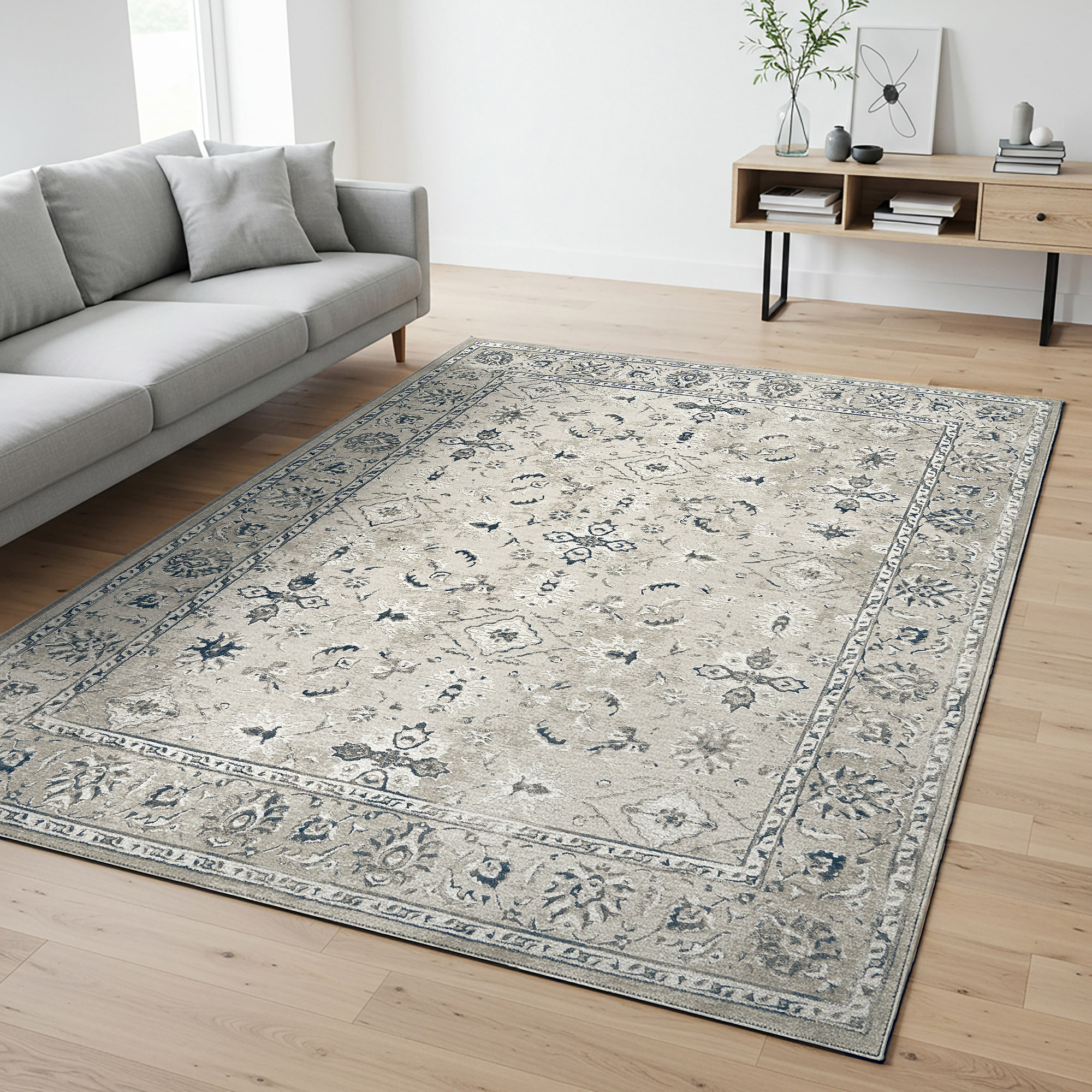 Hampton Court Area Rug Collection  Ladree Gray