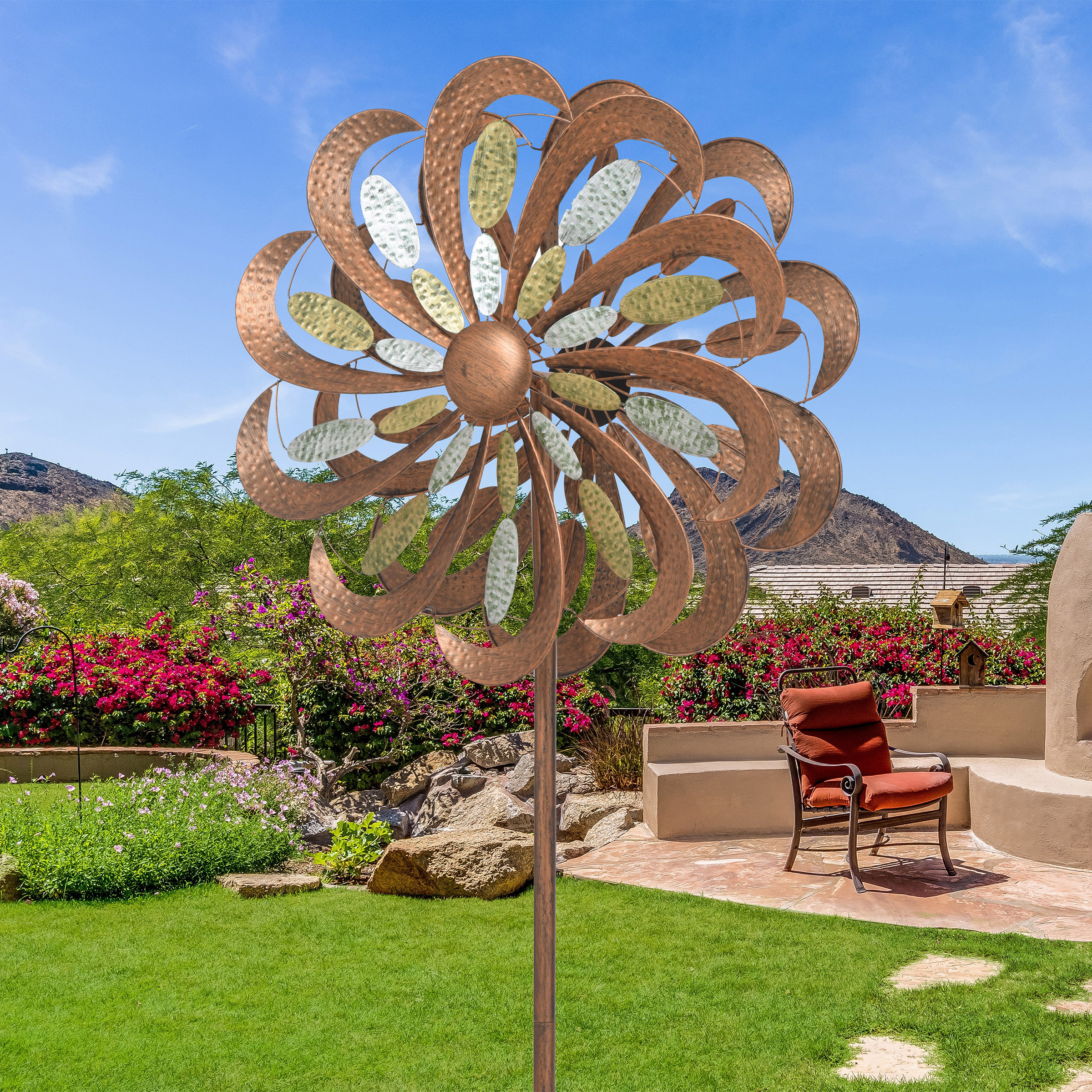 Tri-metallic Wind Spinner