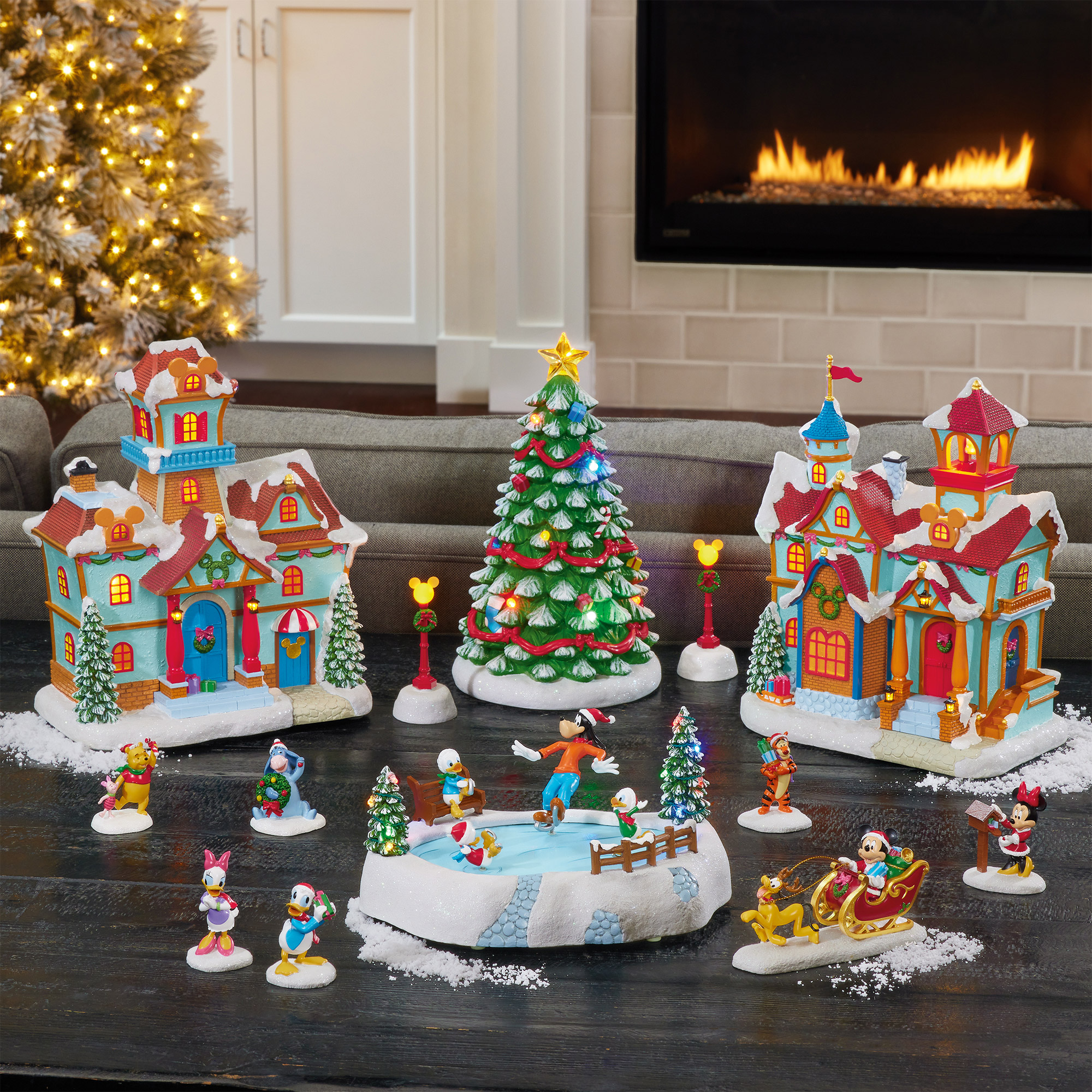 Disney Holiday Village, 13-piece Set | Costco