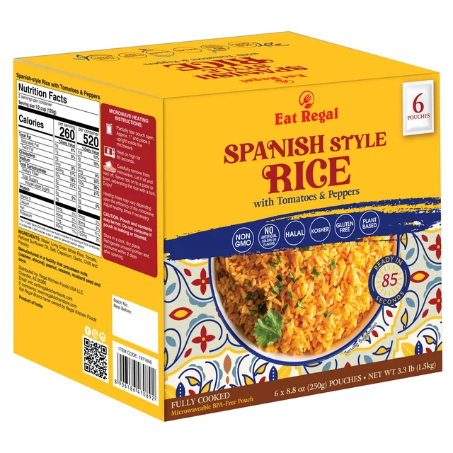 EAT REGAL GOURMET SPANISH STYLE RICE 6 PACK 8.8 OUNCES EACH