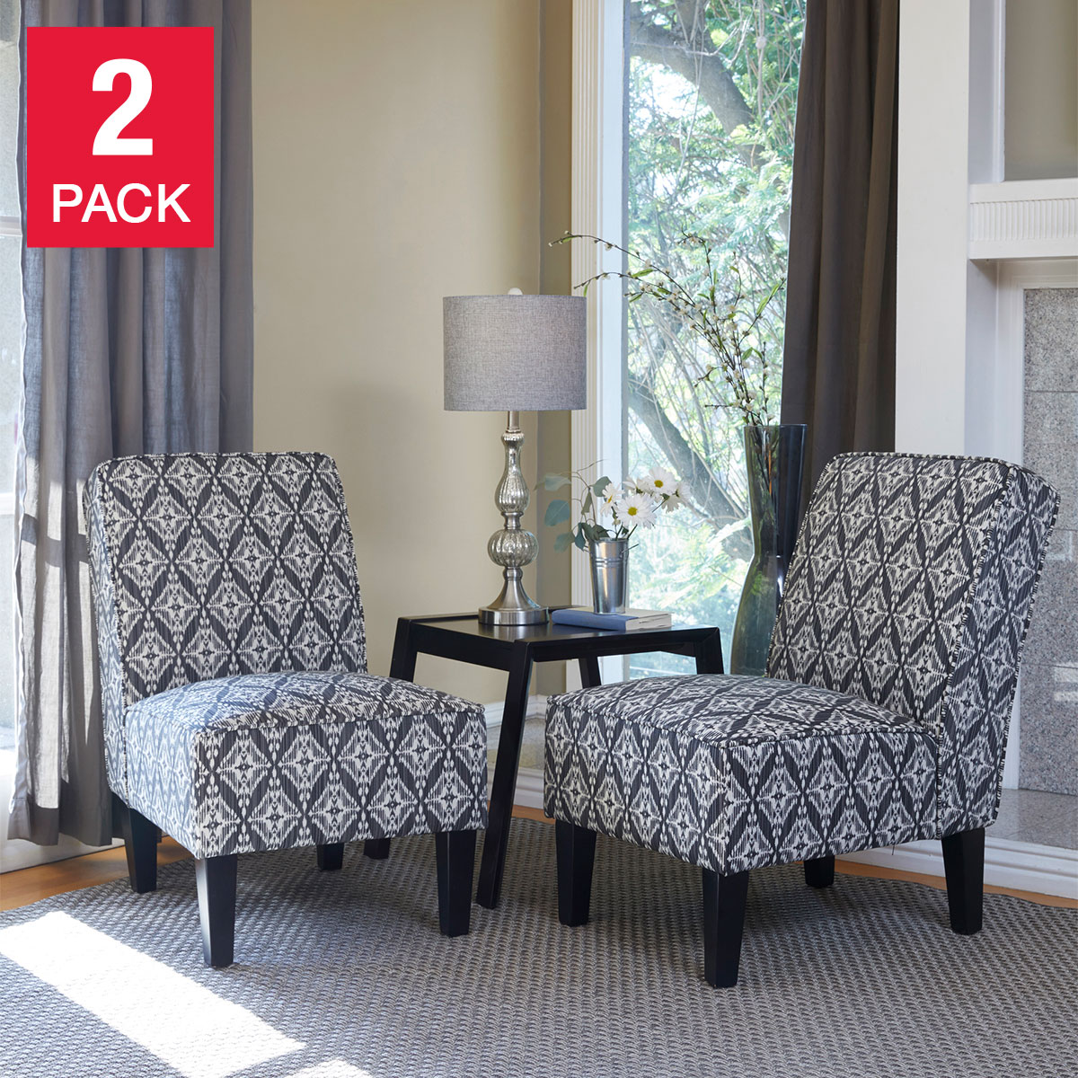 Ballard Fabric Chair, 2-pack Costco