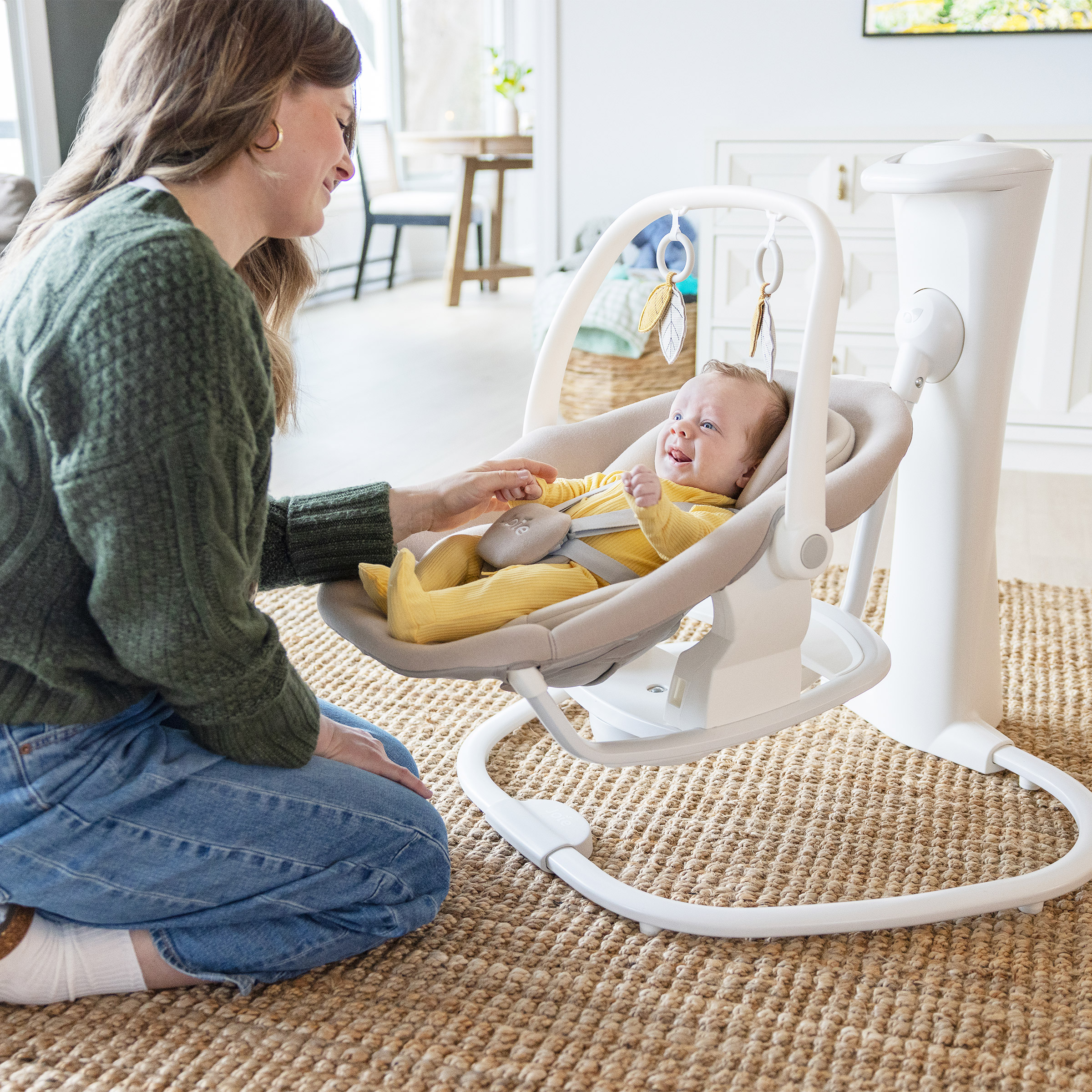 baby rocker joie in swing