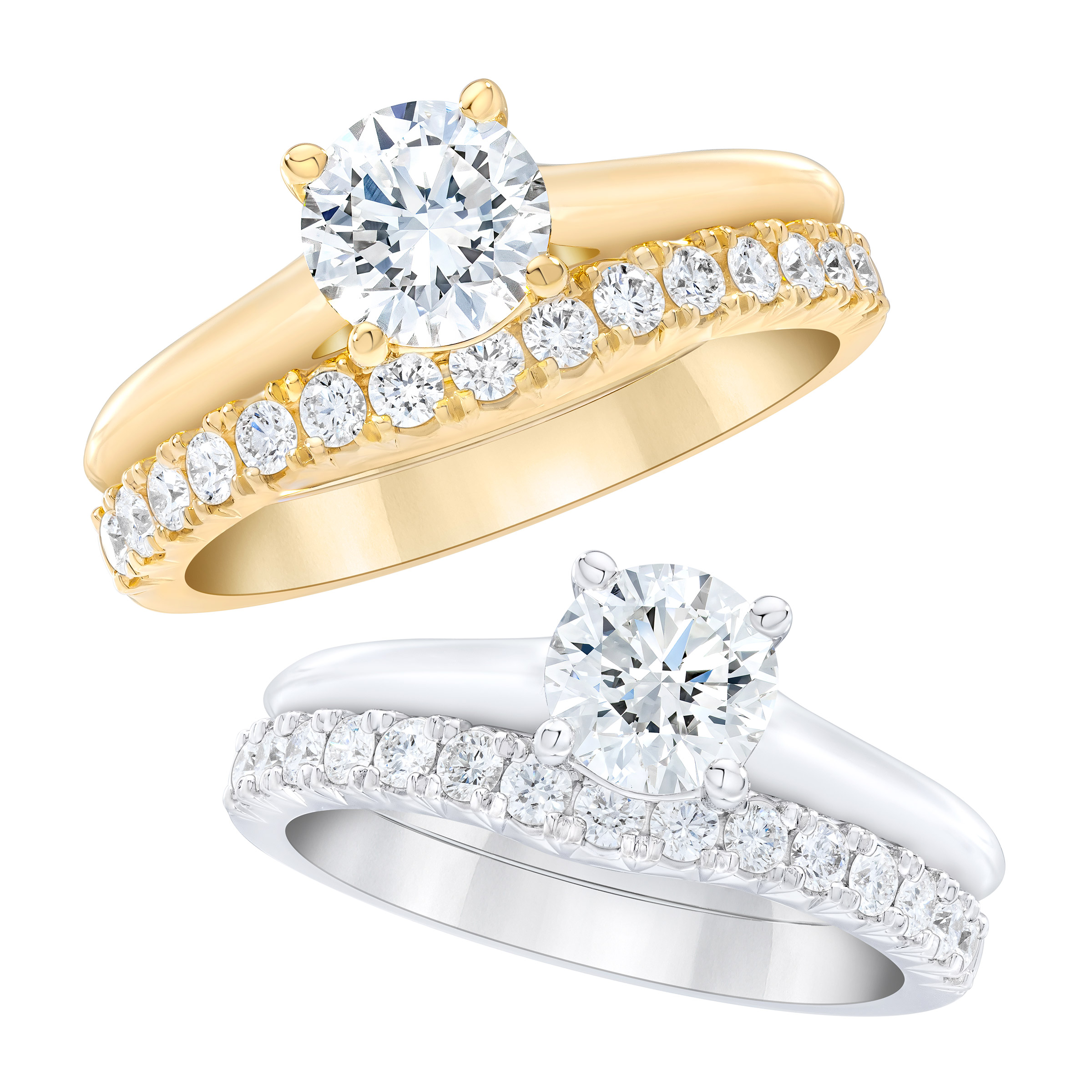 Round Brilliant Diamond Wedding Set (1.30 ctw)