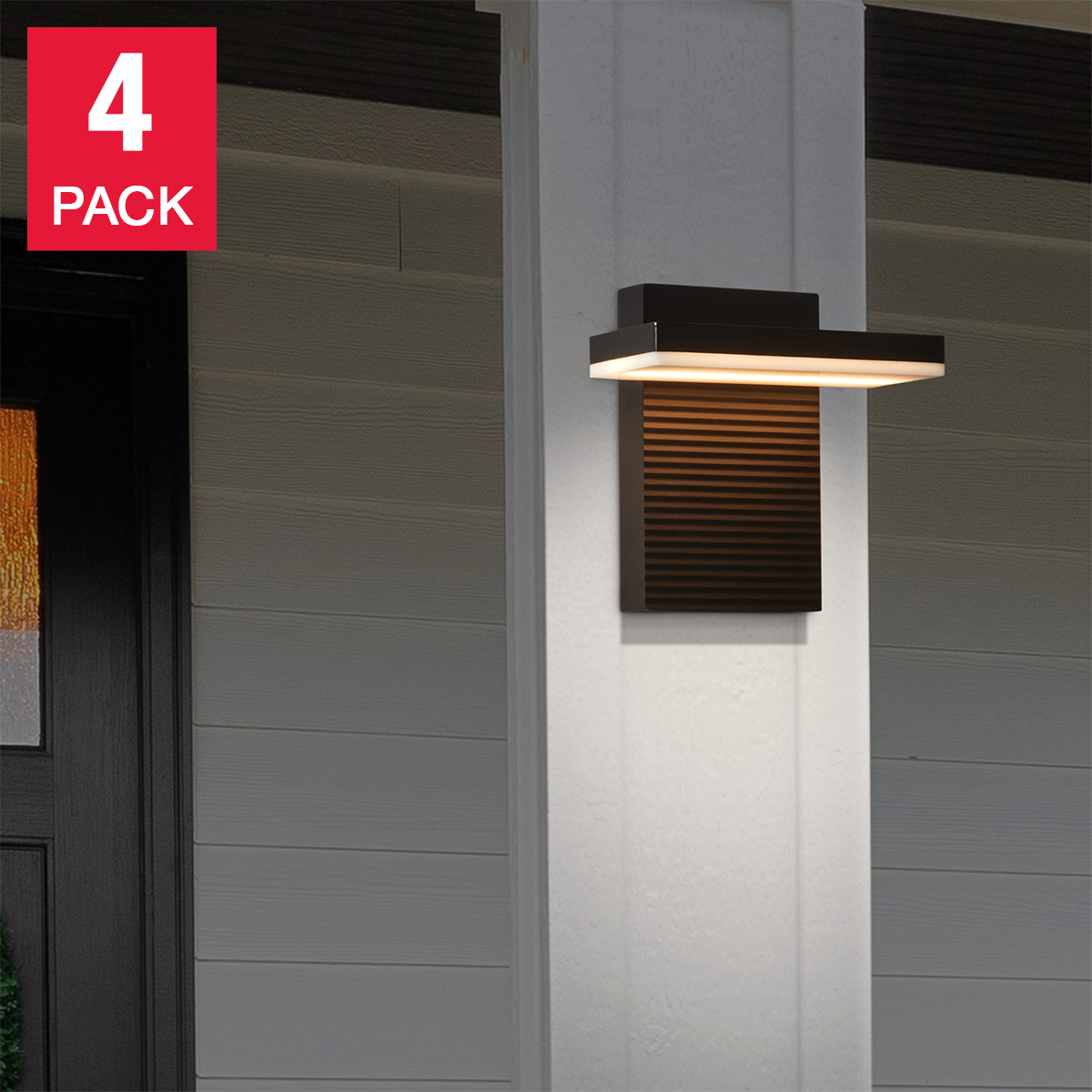 Naturally Solar Post Accent Lights, 4-pack