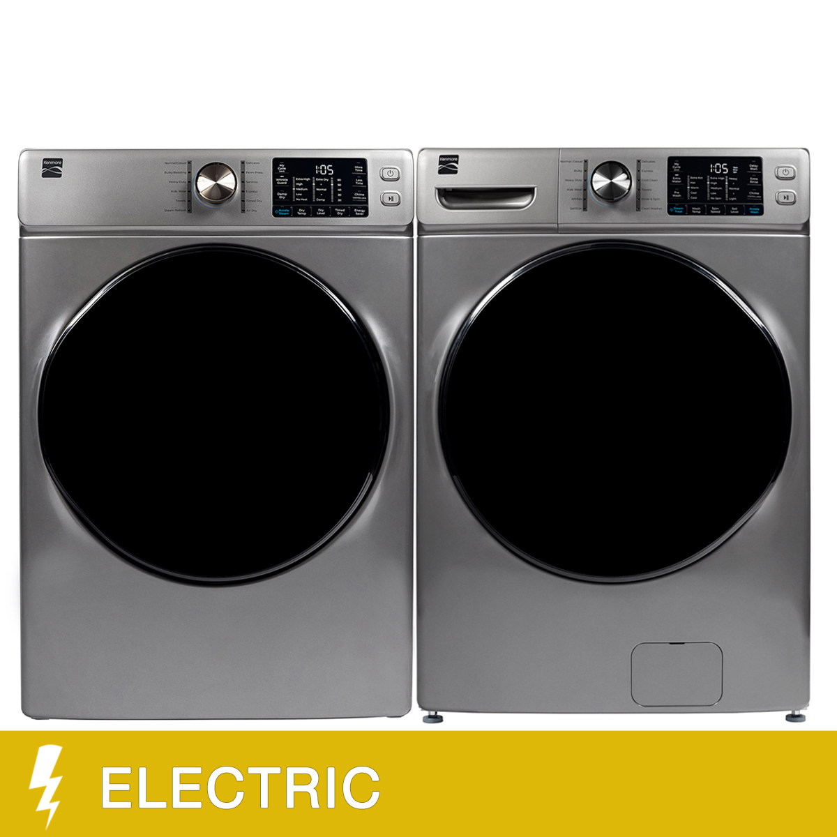 Kenmore Laundry Bundle 5.2 cu ft. Front Load Washer and 8.4 cu ft. Electric Dryer