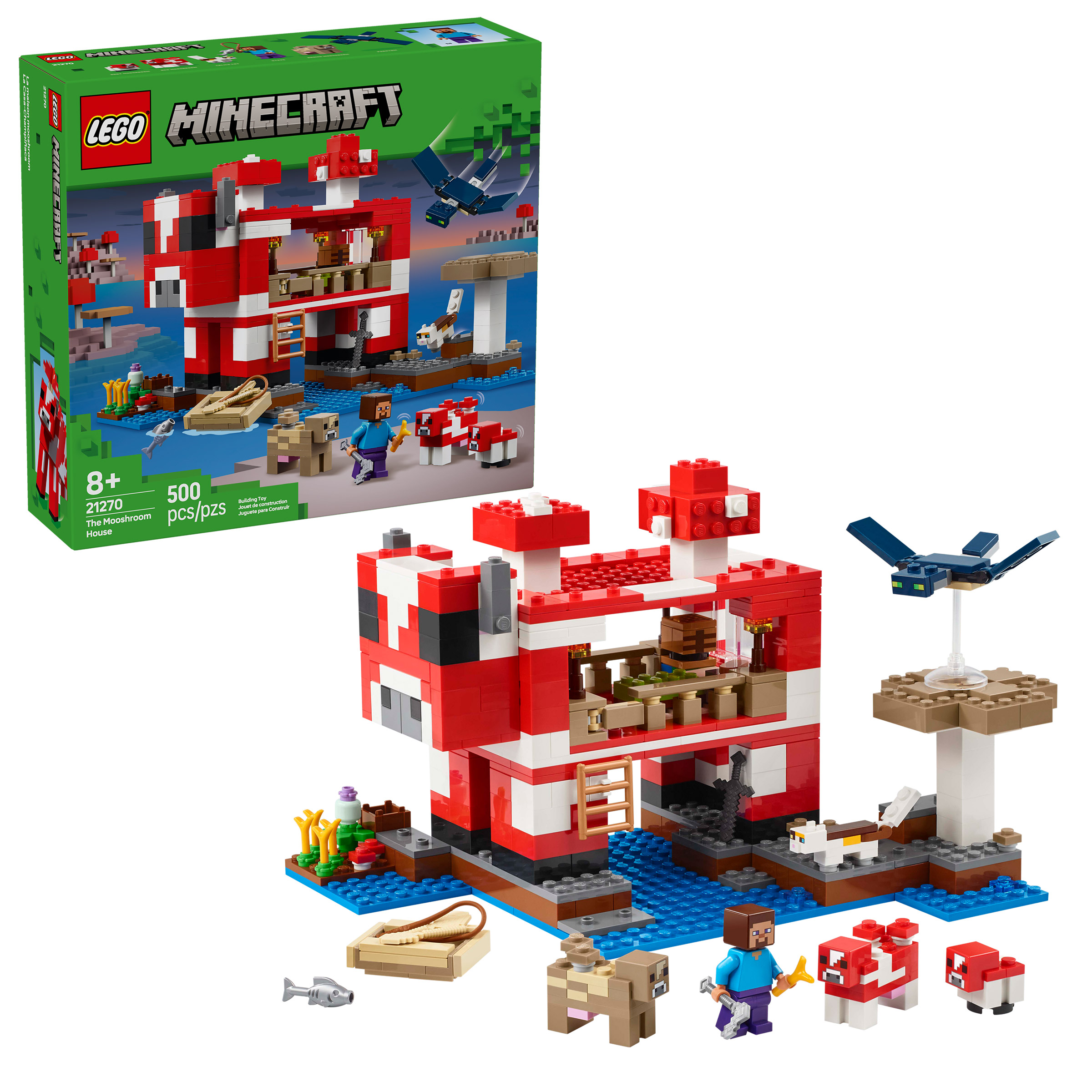 LEGO Minecraft The Mooshroom House 21270