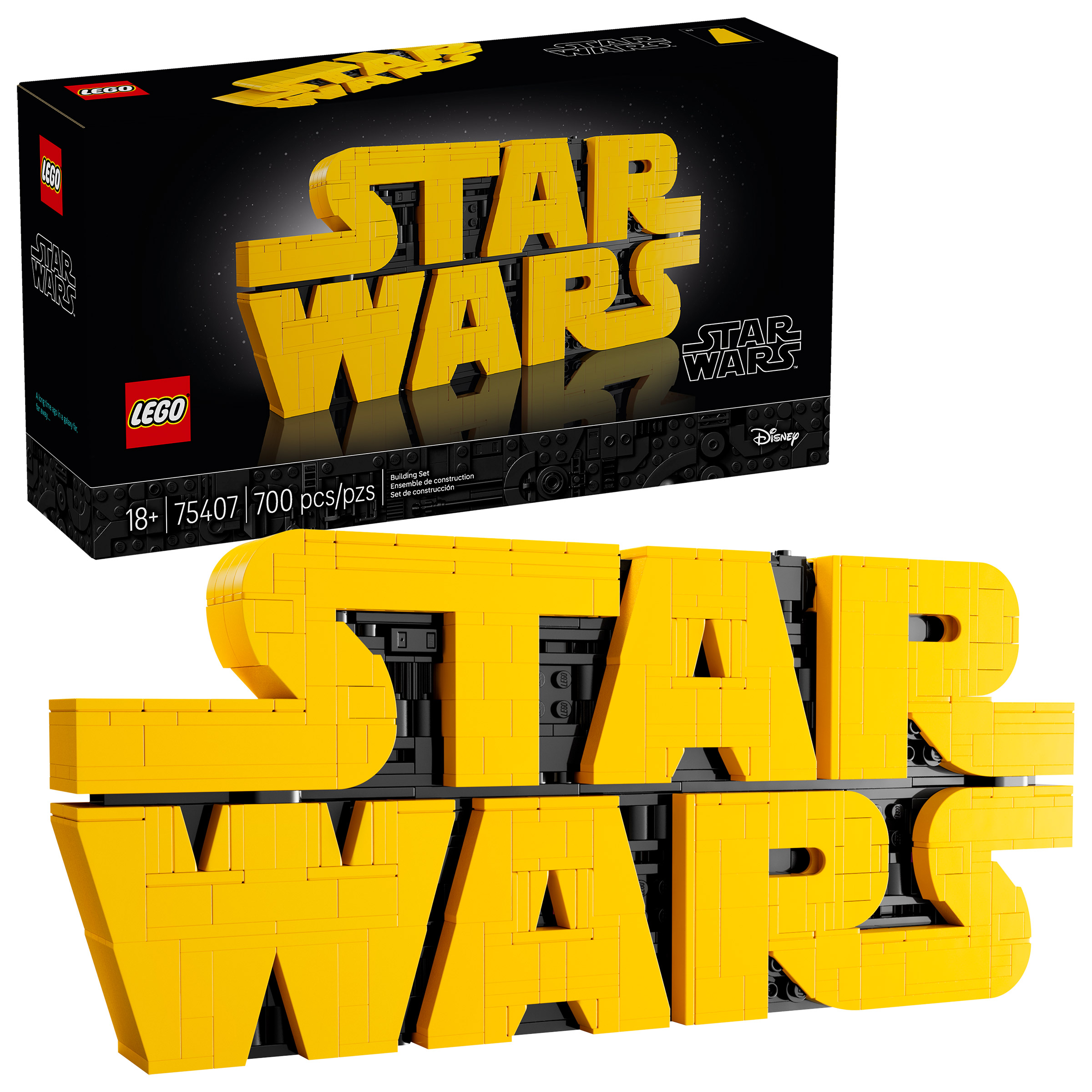 LEGO Star Wars Brick-Built Star Wars Logo Sign 75407
