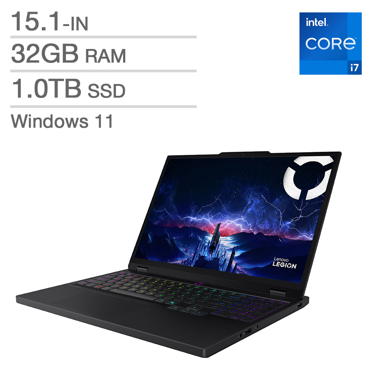 Lenovo Legion 5i Gaming Laptop 15.1-in OLED, Intel Core i7-14700HX, 32GB RAM, 1TB SDD- 8GB NVIDIA GeForce RTX 5070