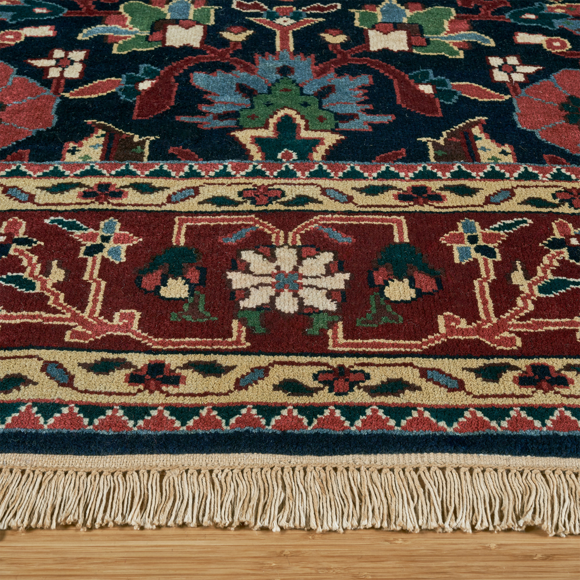 Chatsworth Hand Knotted Rug Collection, Beckley Park Blue | Costco