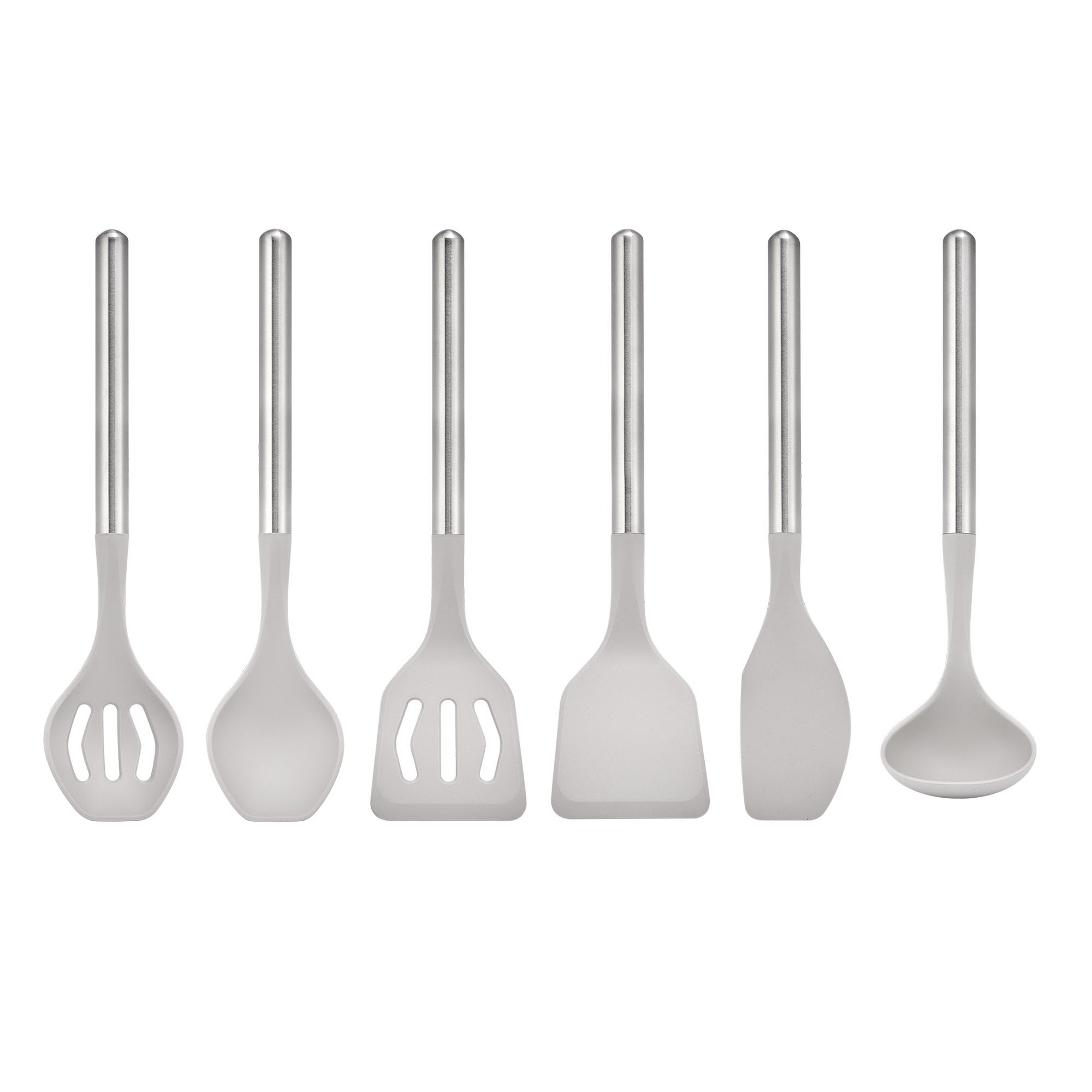 Sabatier 6-piece Stainless Steel and Silicone Tool Set