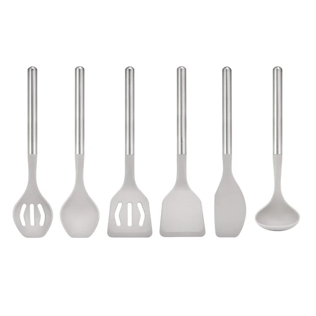 Sabatier 6-piece Stainless Steel and Silicone Tool Set