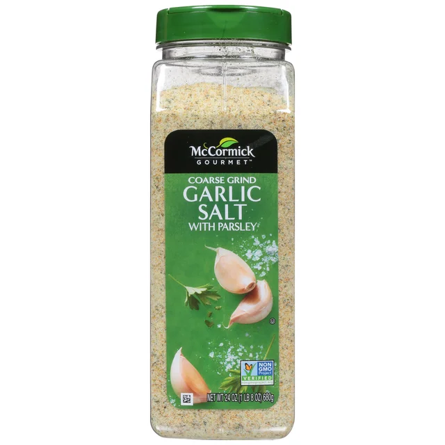 McCormick Gourmet Coarse Grind Garlic Salt With Parsley, 24 oz