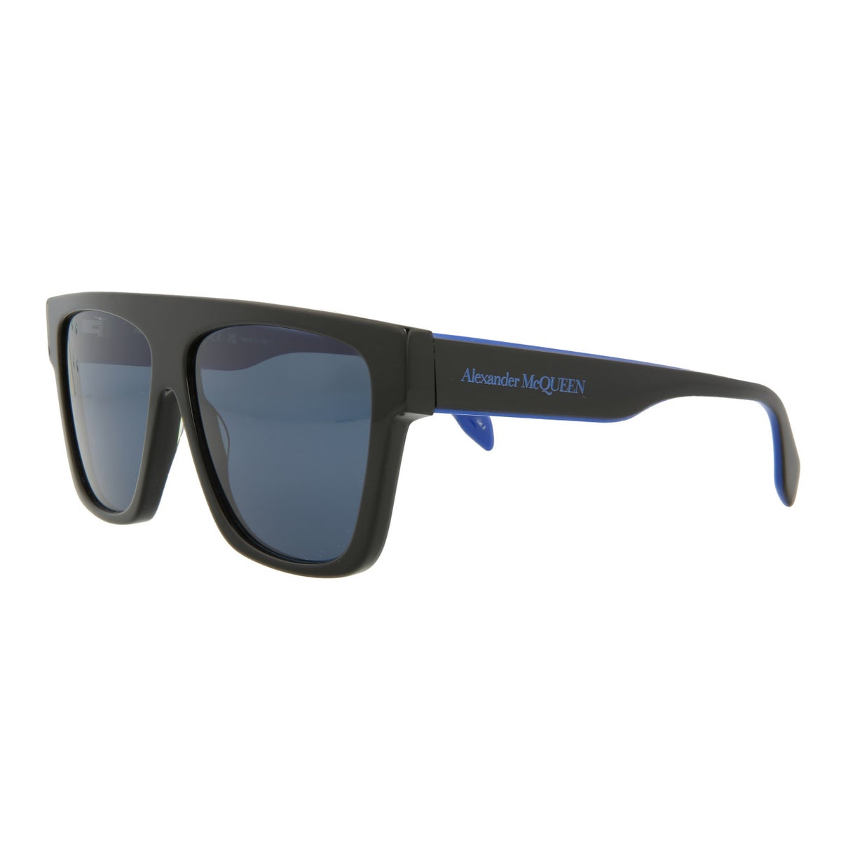 Alexander McQueen AM0302S Black Blue Sunglasses | Costco Alexander McQueen AM0302S Black Blue Sunglasses | Costco