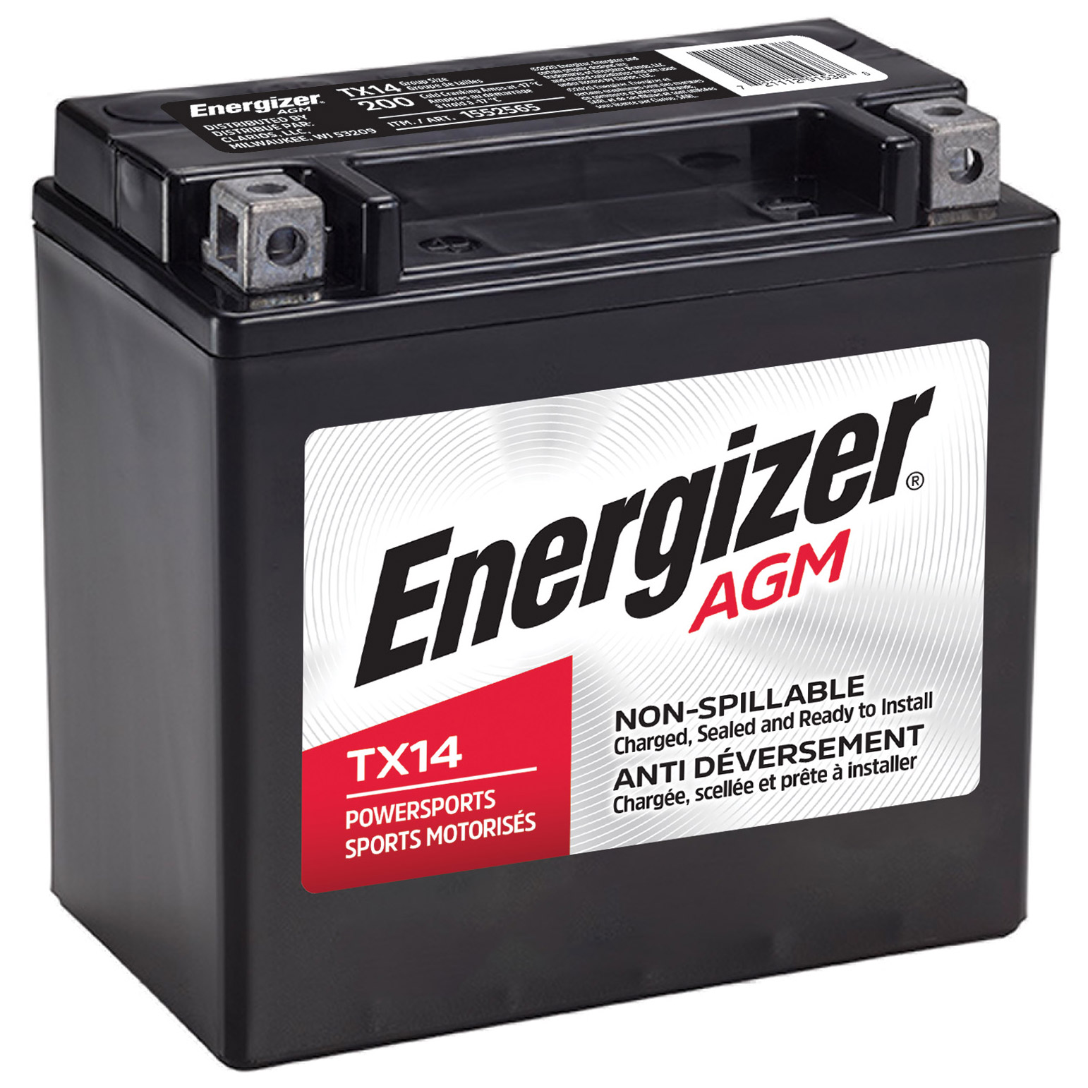 AGM Powersports Batteries - TX14 Group Size