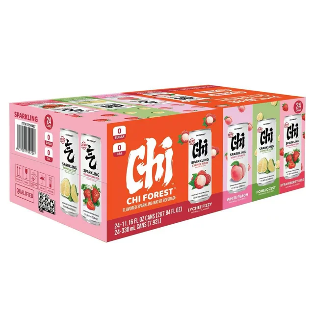 CHI FOREST SPARKLING VARIETY 24 PACK 11.1 OUNCES EA