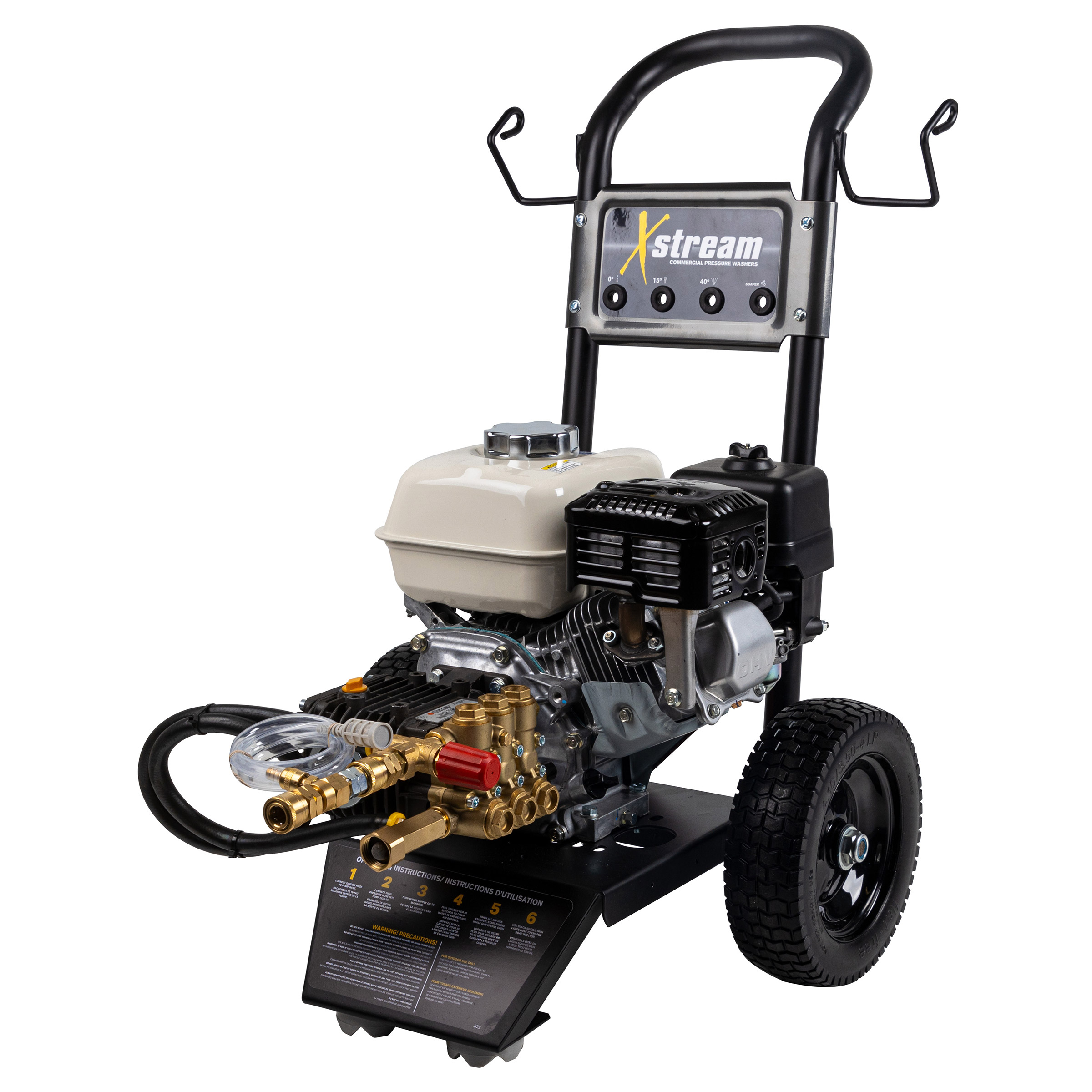 BE Power 2500PSI 3.0GPM Gas Pressure Washer with Honda GX200 Engine
