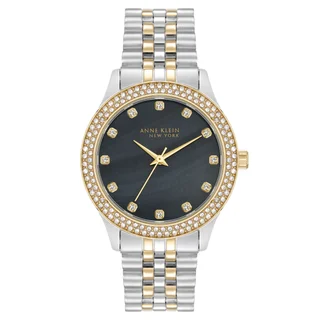 ANNE KLEIN NEW YORK MOTHER OF PEARL QUARTZ WOMENS WATCH