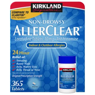 Kirkland Signature NonDrowsy AllerClear Antihistamine 10 mg., 365 Tablets