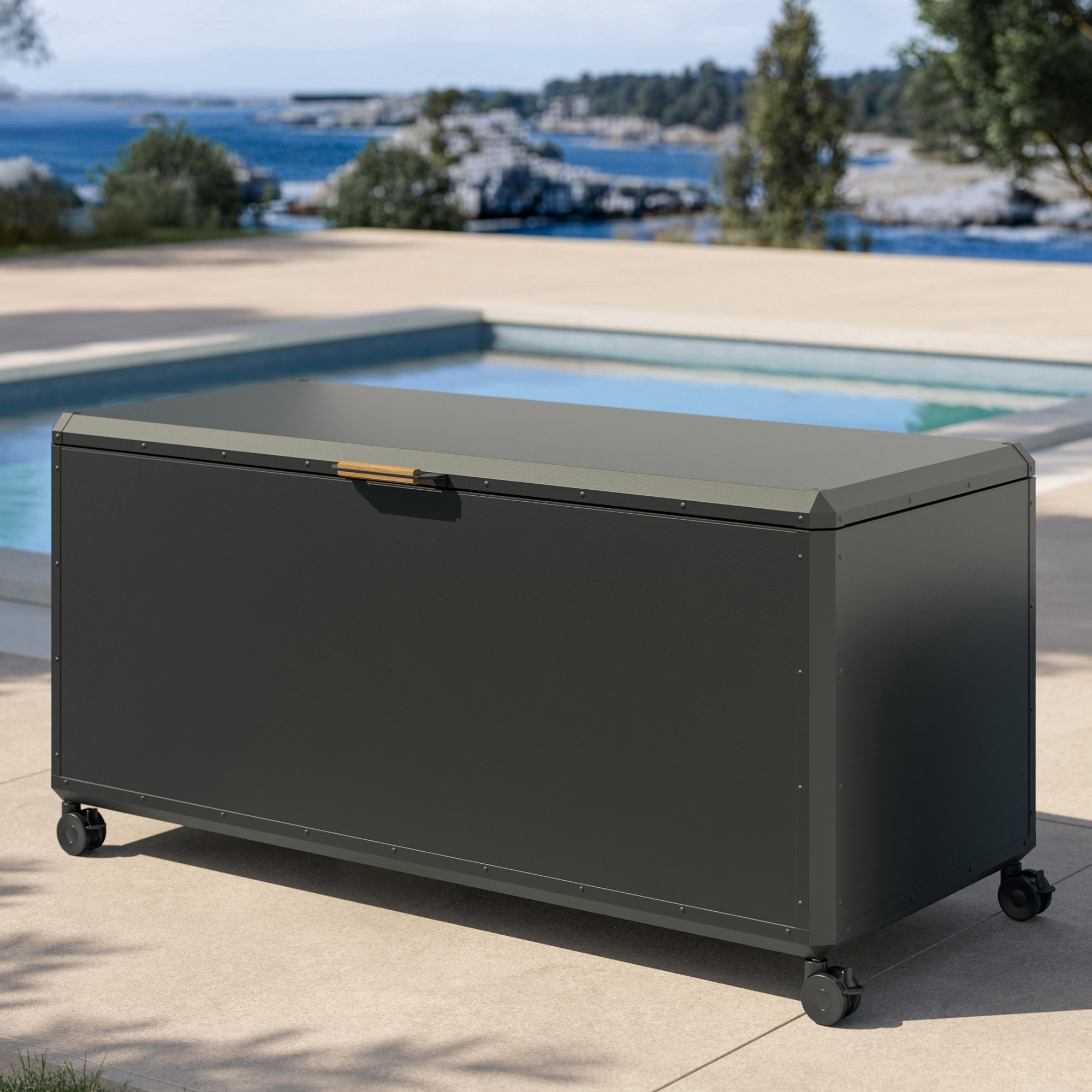 ライフタイム LIFETIME Storage Box Lifetime 170-Gallon Resin Outdoor Storage Deck Box | Costco
