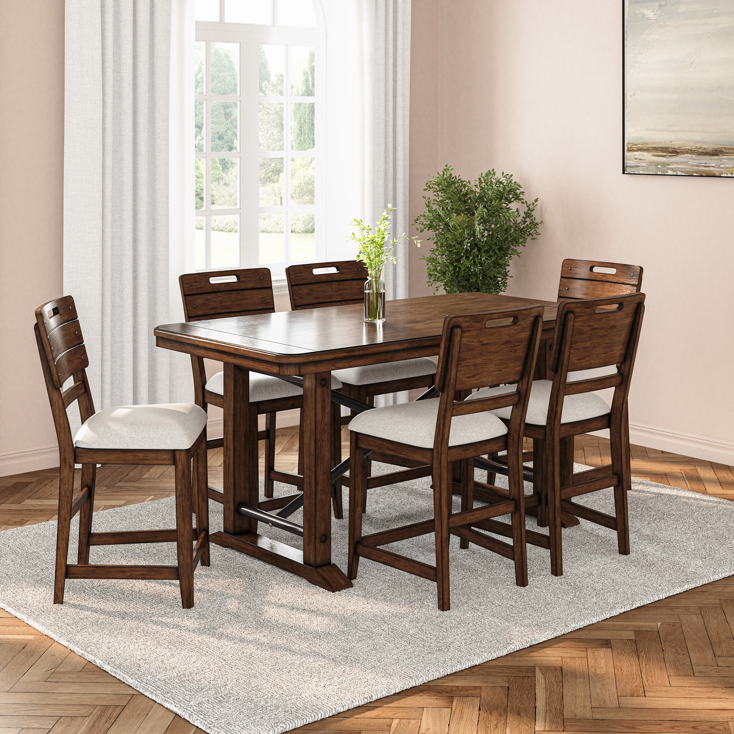 Danville 7-Piece Counter Height Dining Table Set