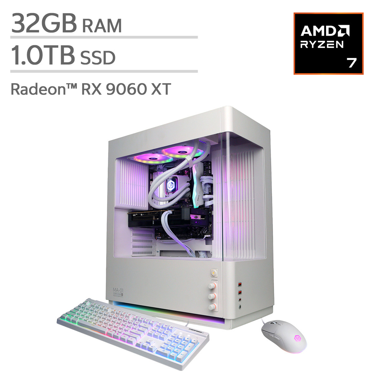 Windows 11 Core i5 7500 SSD GPU搭載 CyberPowerPC Gamer Supreme Gaming Desktop - AMD Ryzen 7 9700X