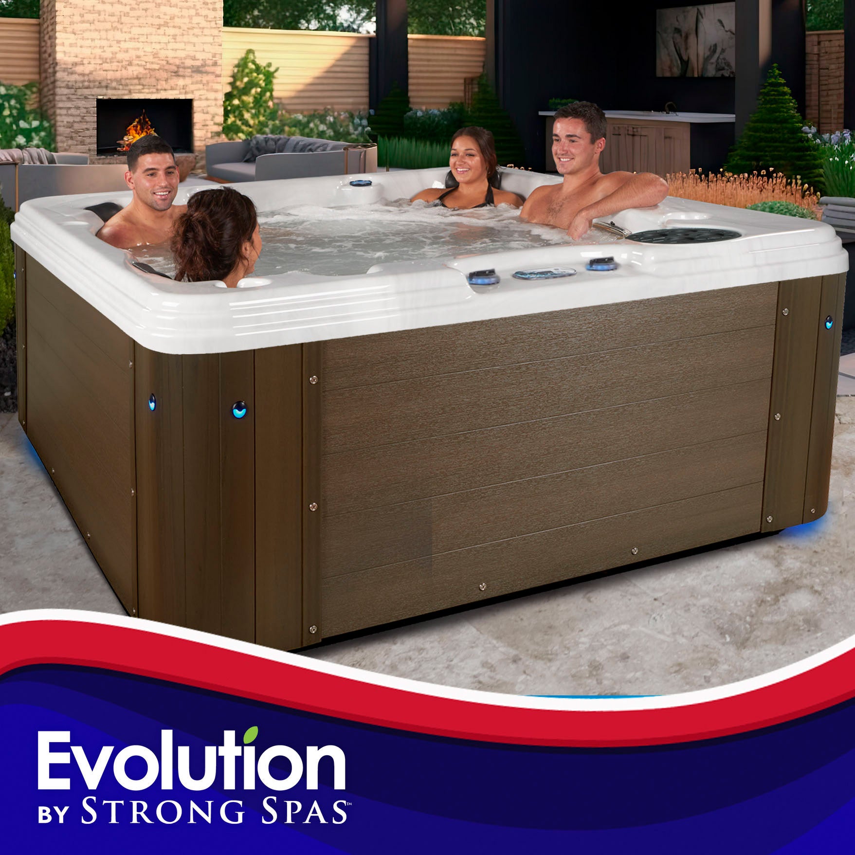 Evolution by Strong Spas Reserve 56-jet, 6-person Acrylic Spa | Costco