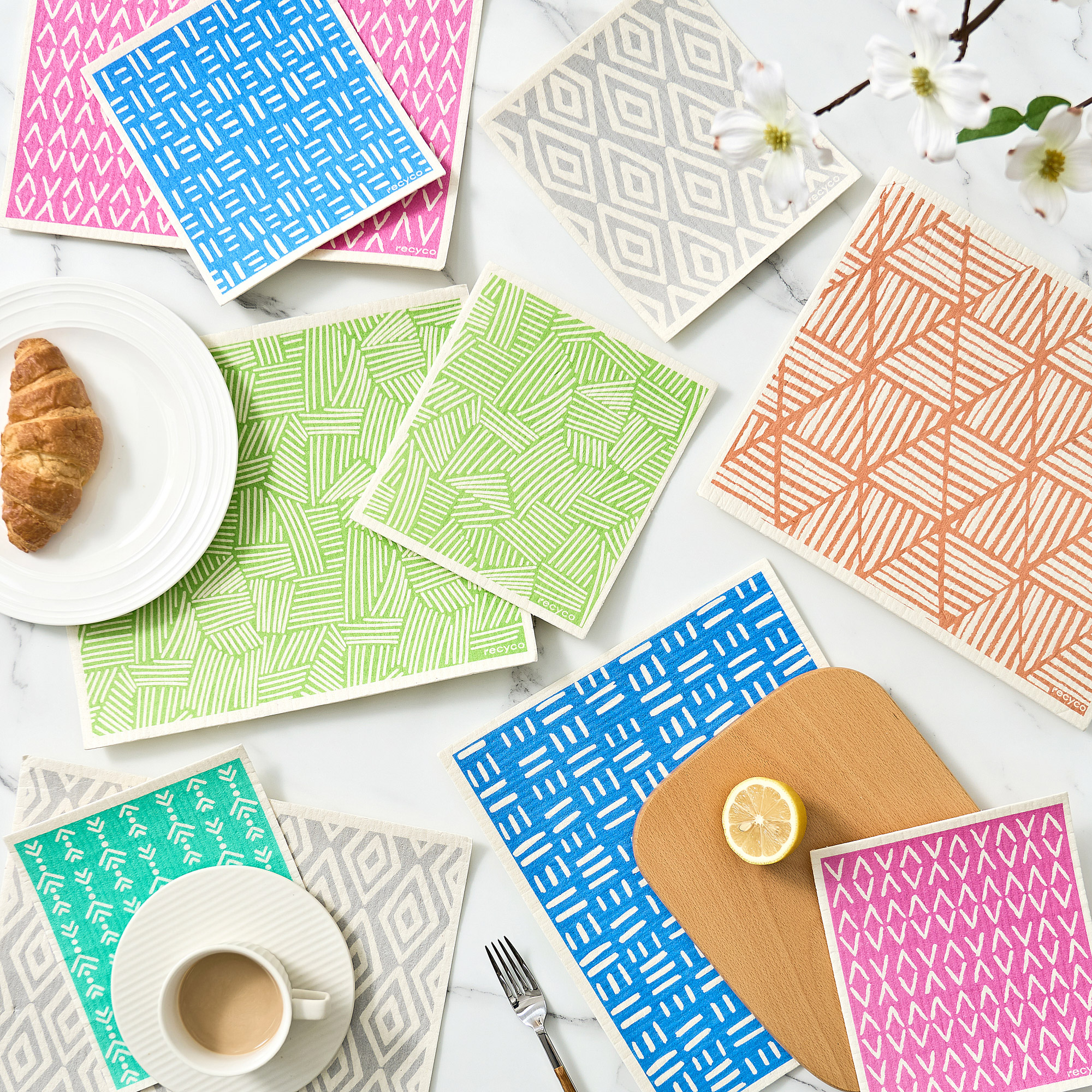 Recyco Swedish Dishcloths, 24-pack