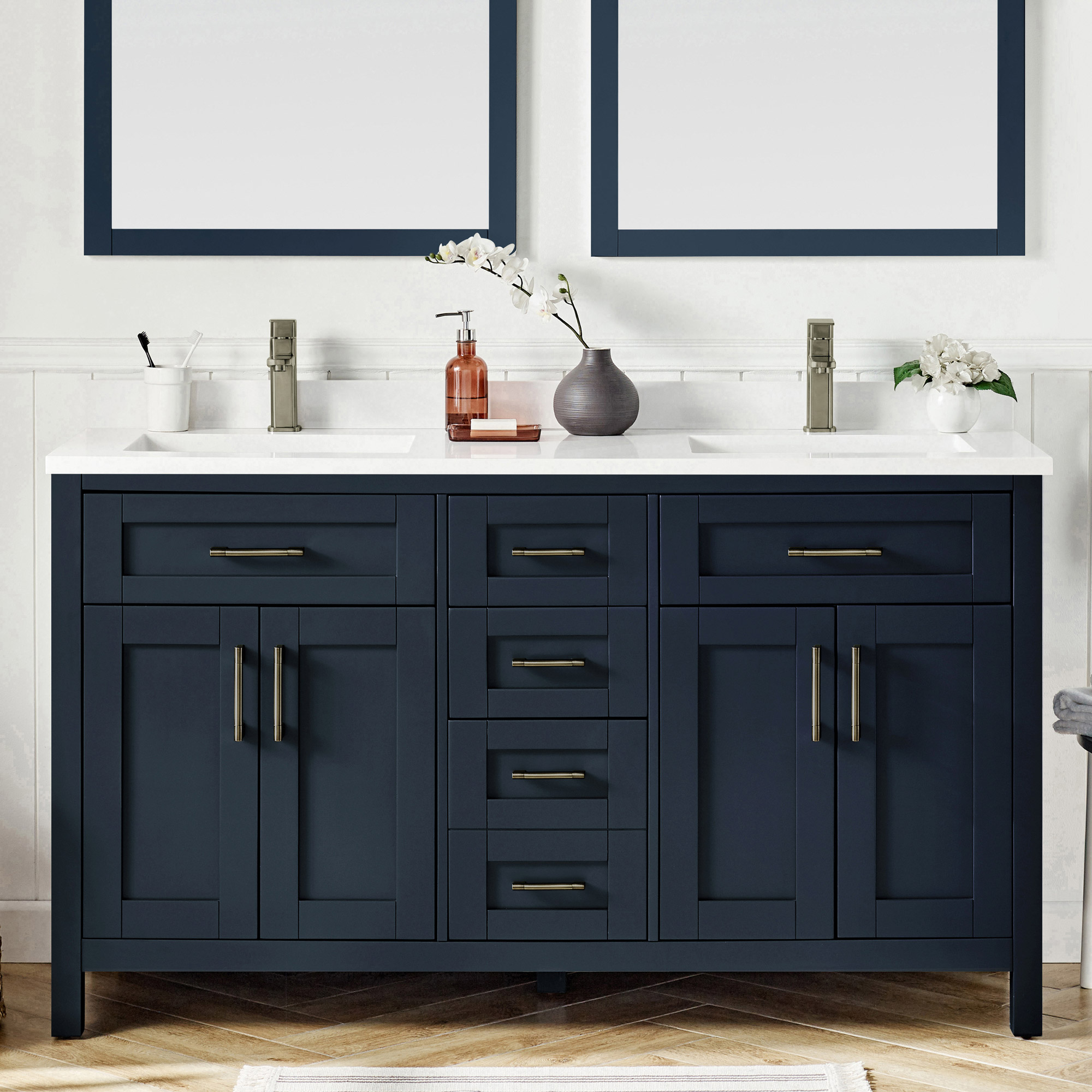 OVE Decors Lakeview Bath Vanity in Blue